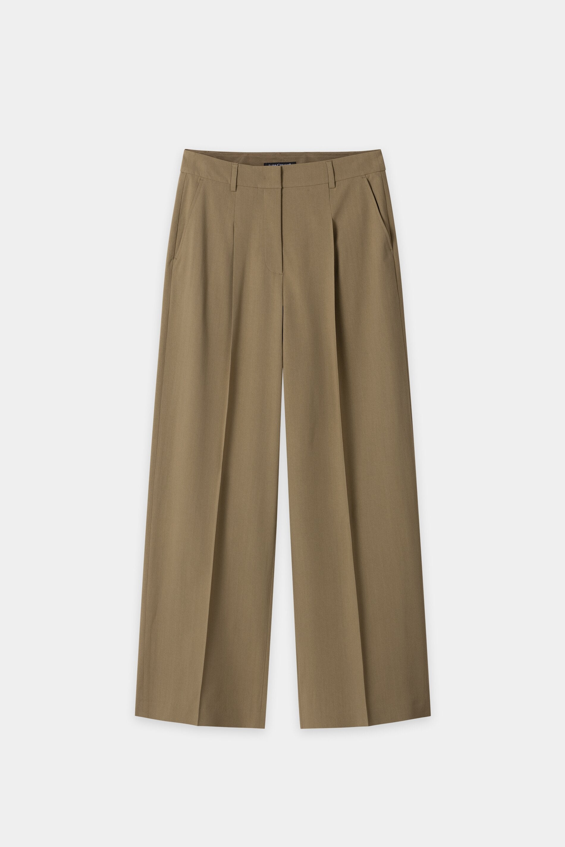Canvas-Wideleg-Pants - salbei - Standard | Artikel Front