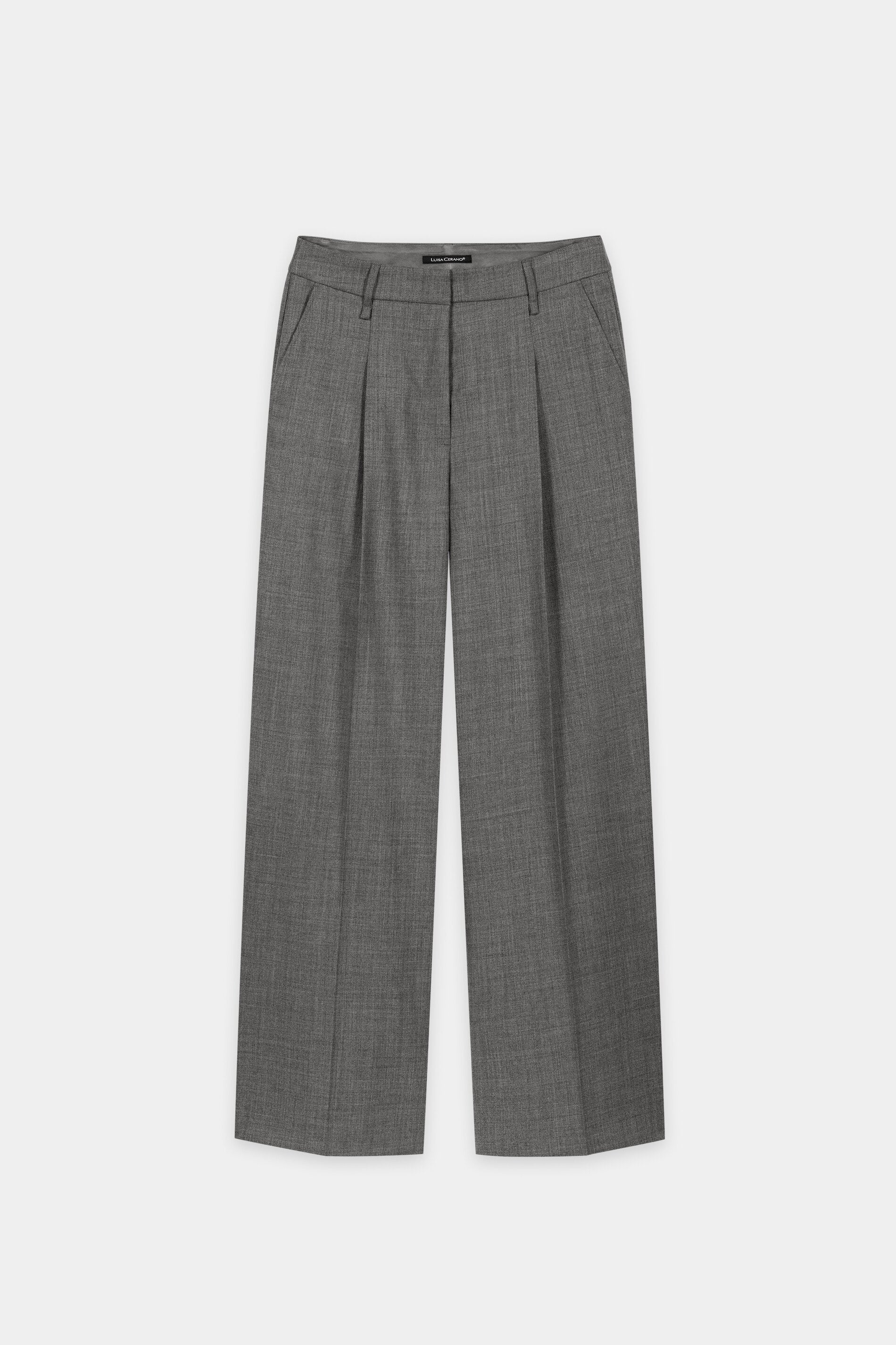 Wideleg-Pants aus Woll-Mix - multi - Standard | Artikel Front