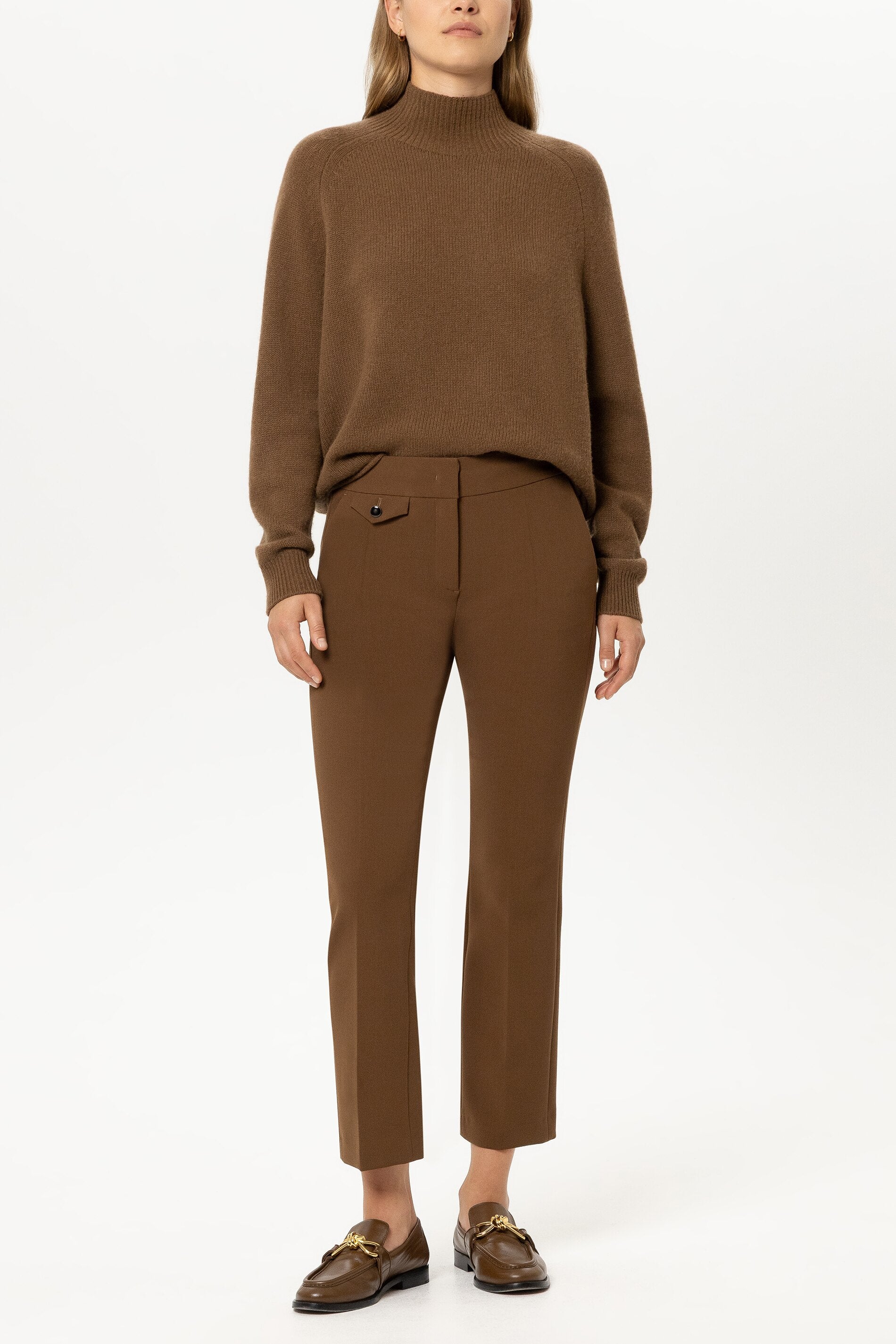 Babyflare-Pants - caramel - Standard | Model Front