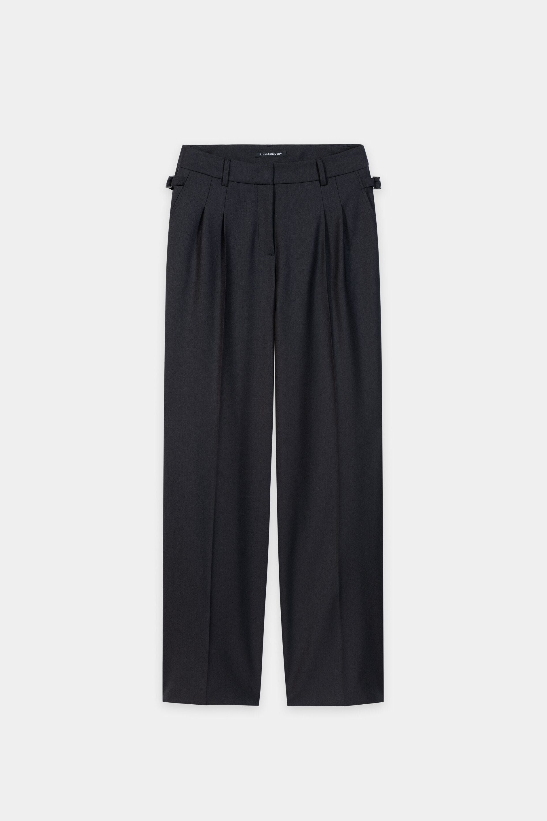 Wideleg-Pants aus Woll-Mix - winter navy - Standard | Artikel Front