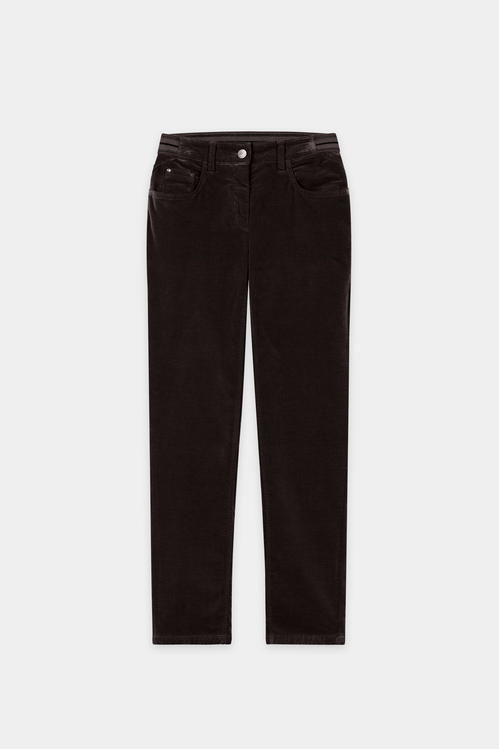 Skinny-Velvet-Pants - truffle - Standard