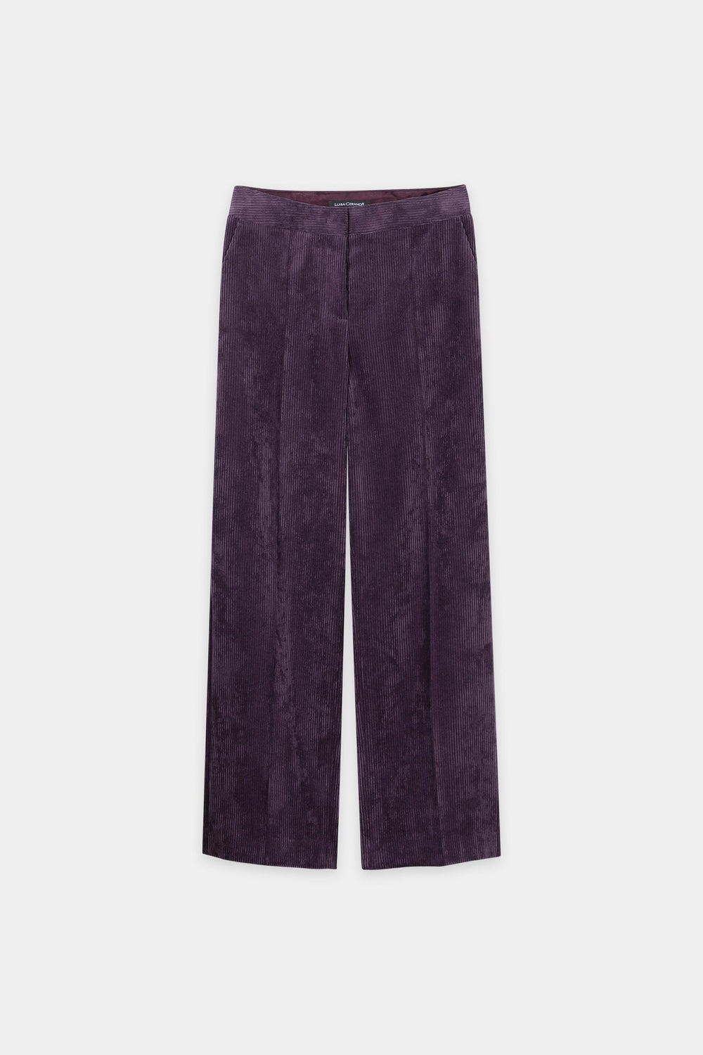 Cord-Wideleg-Pants - plum - Standard