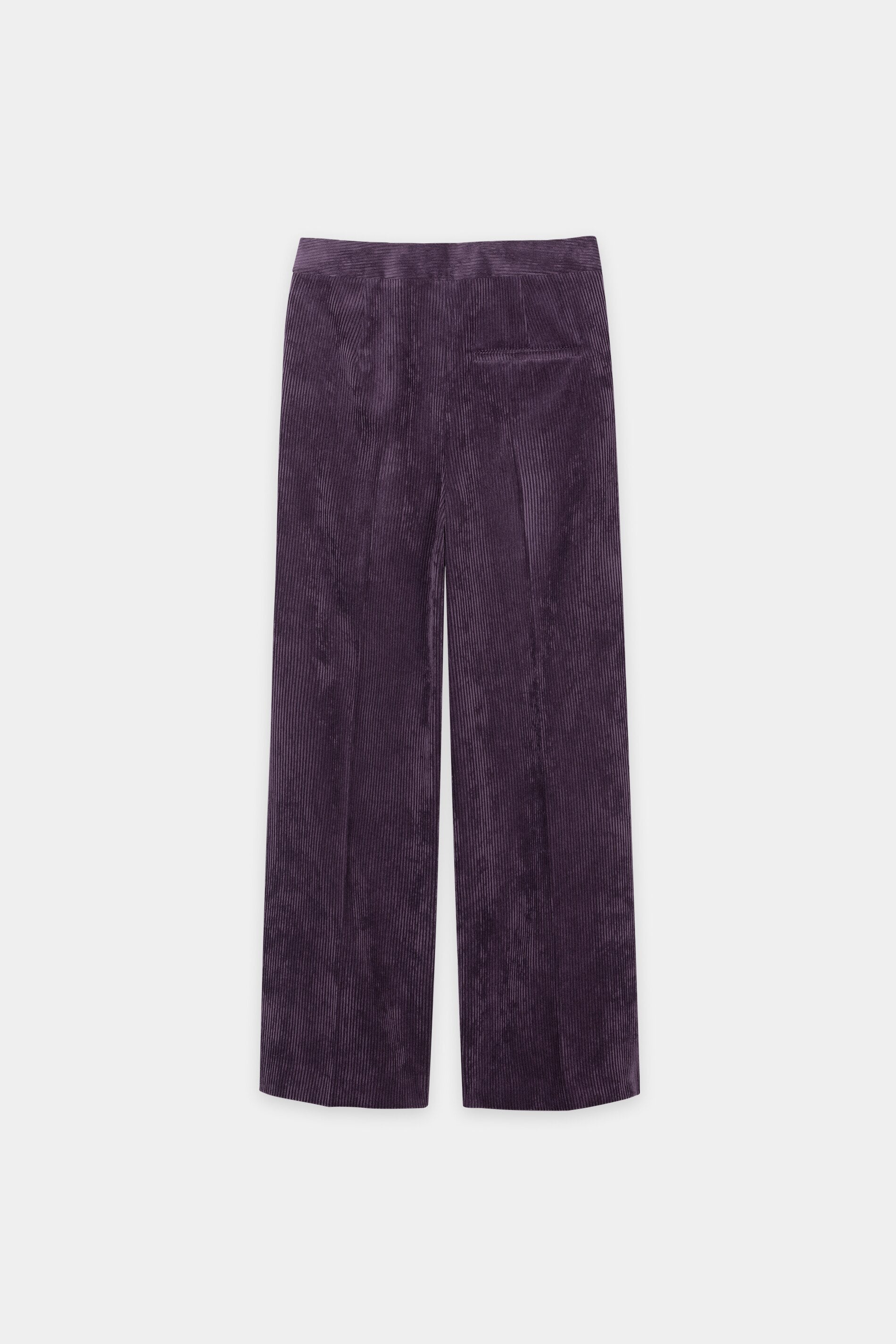 Cord-Wideleg-Pants - plum - Standard | Artikel Rück