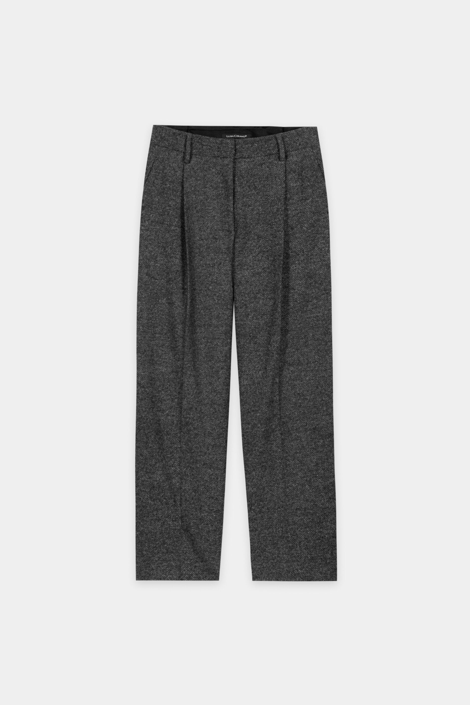 Tapered-Pants aus Punto-Milano - anthracite - Standard | Artikel Front
