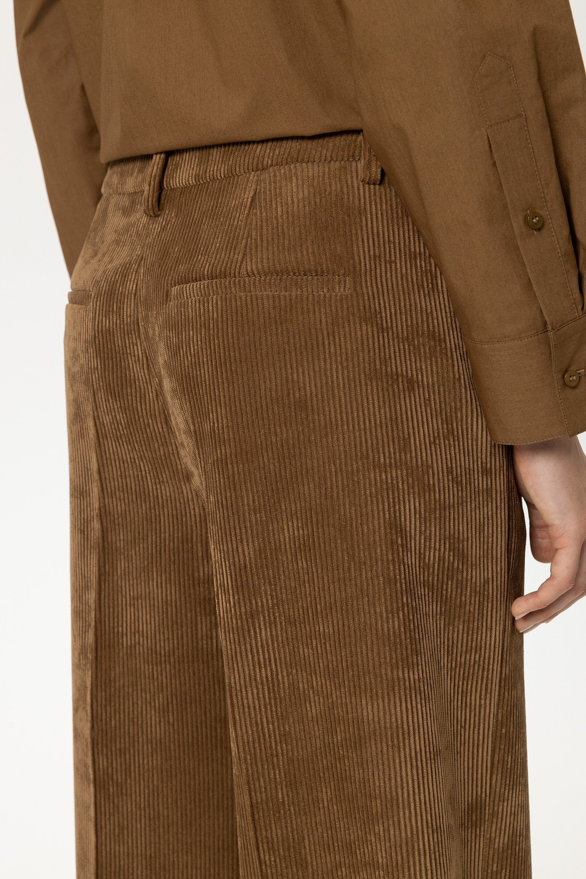 Cord-Wideleg-Pants - caramel - Standard | Model Detail