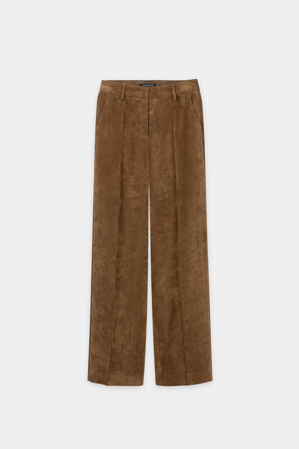 Corduroy wide-leg pants - caramel - Standard