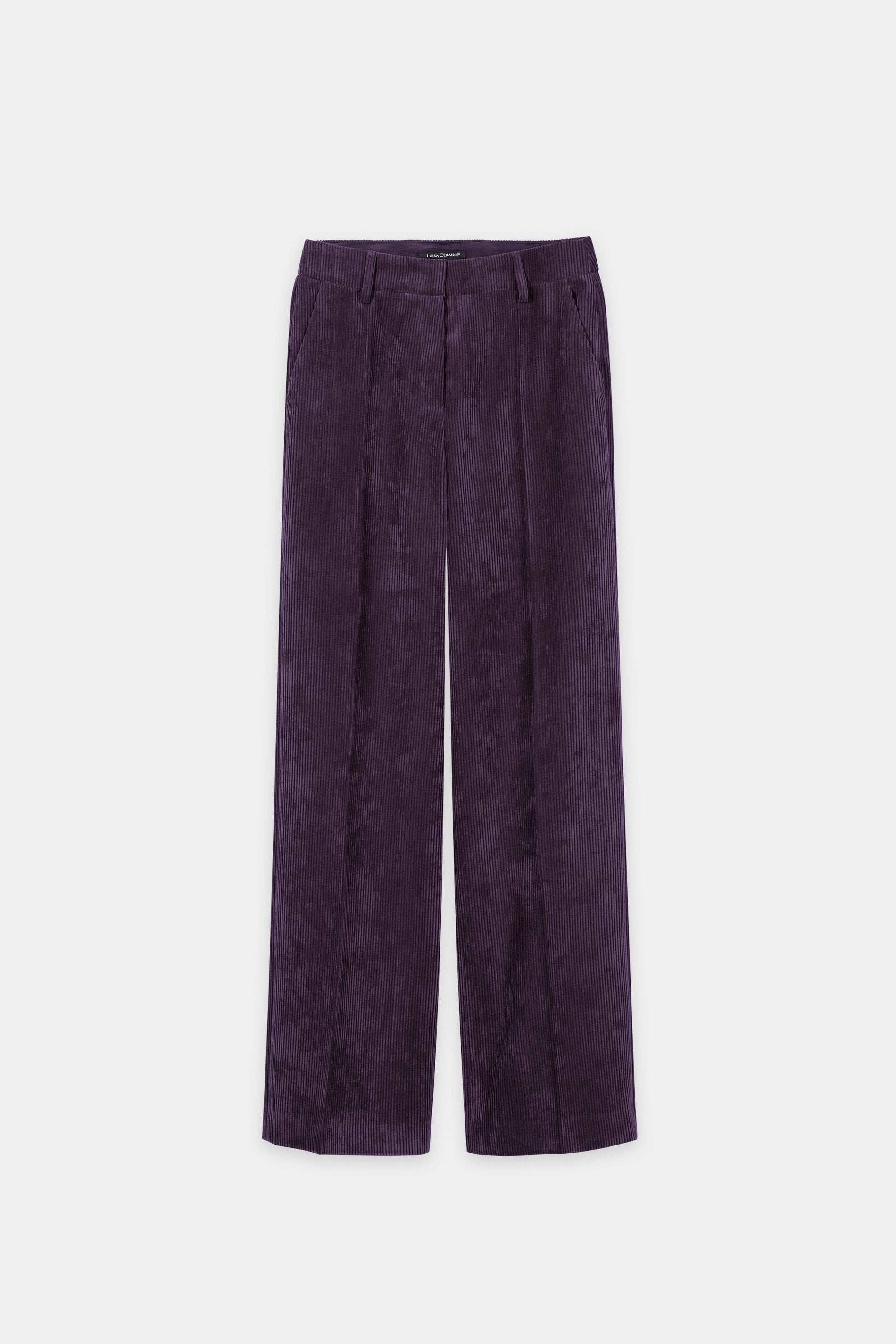 Cord-Wideleg-Pants - plum - Standard | Artikel Front
