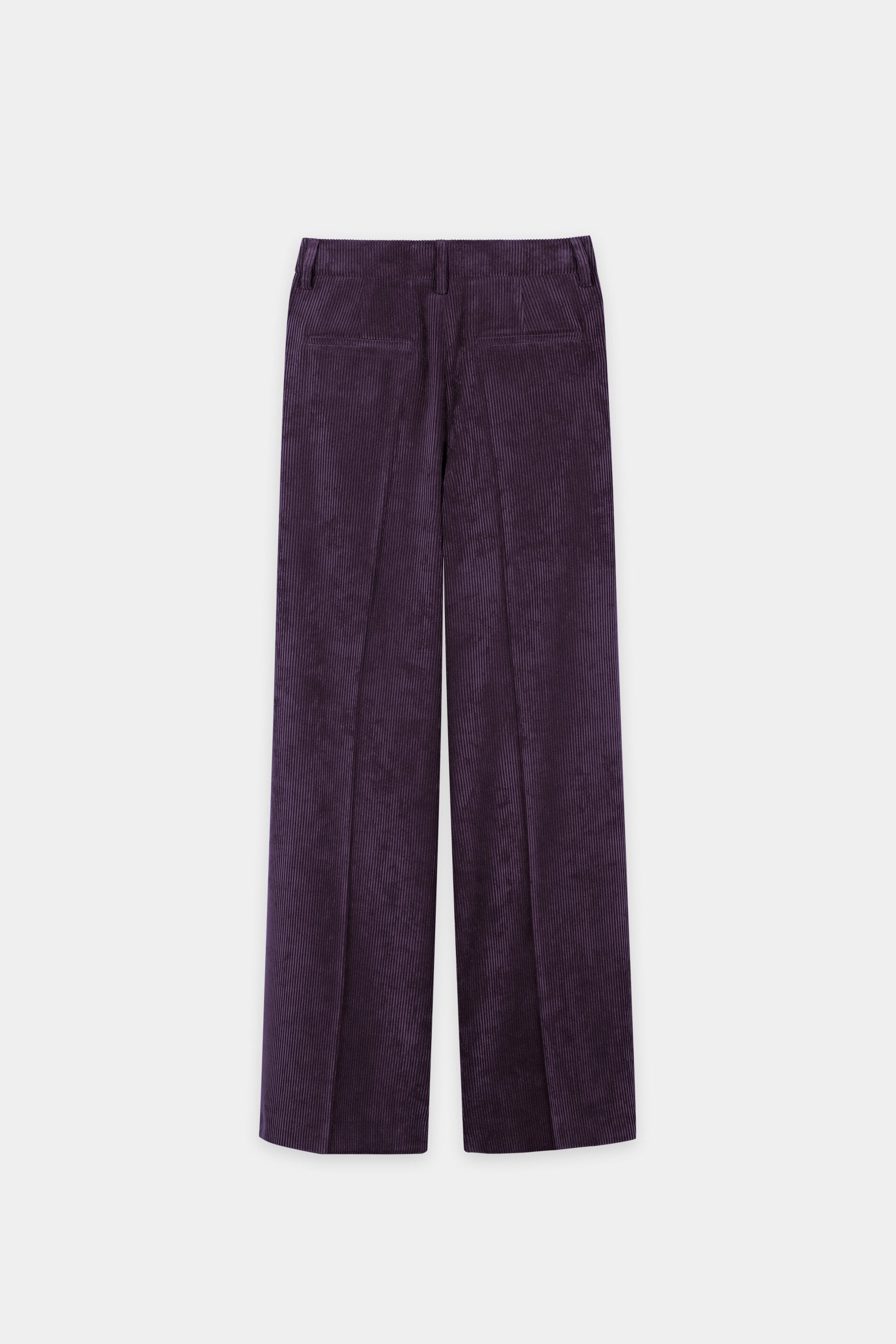 Cord-Wideleg-Pants - plum - Standard | Artikel Rück