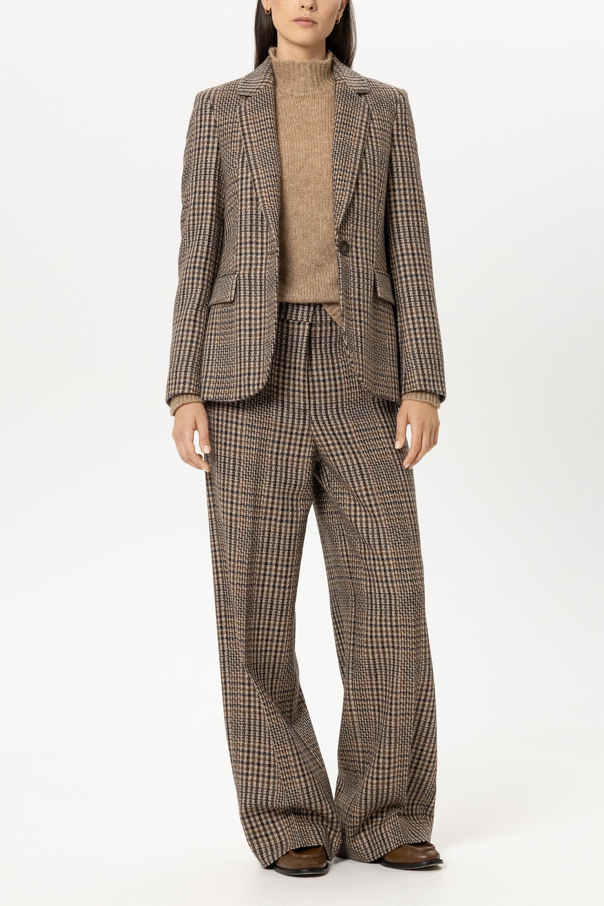 Karo-Wideleg-Pants - multi - Standard | Model Front