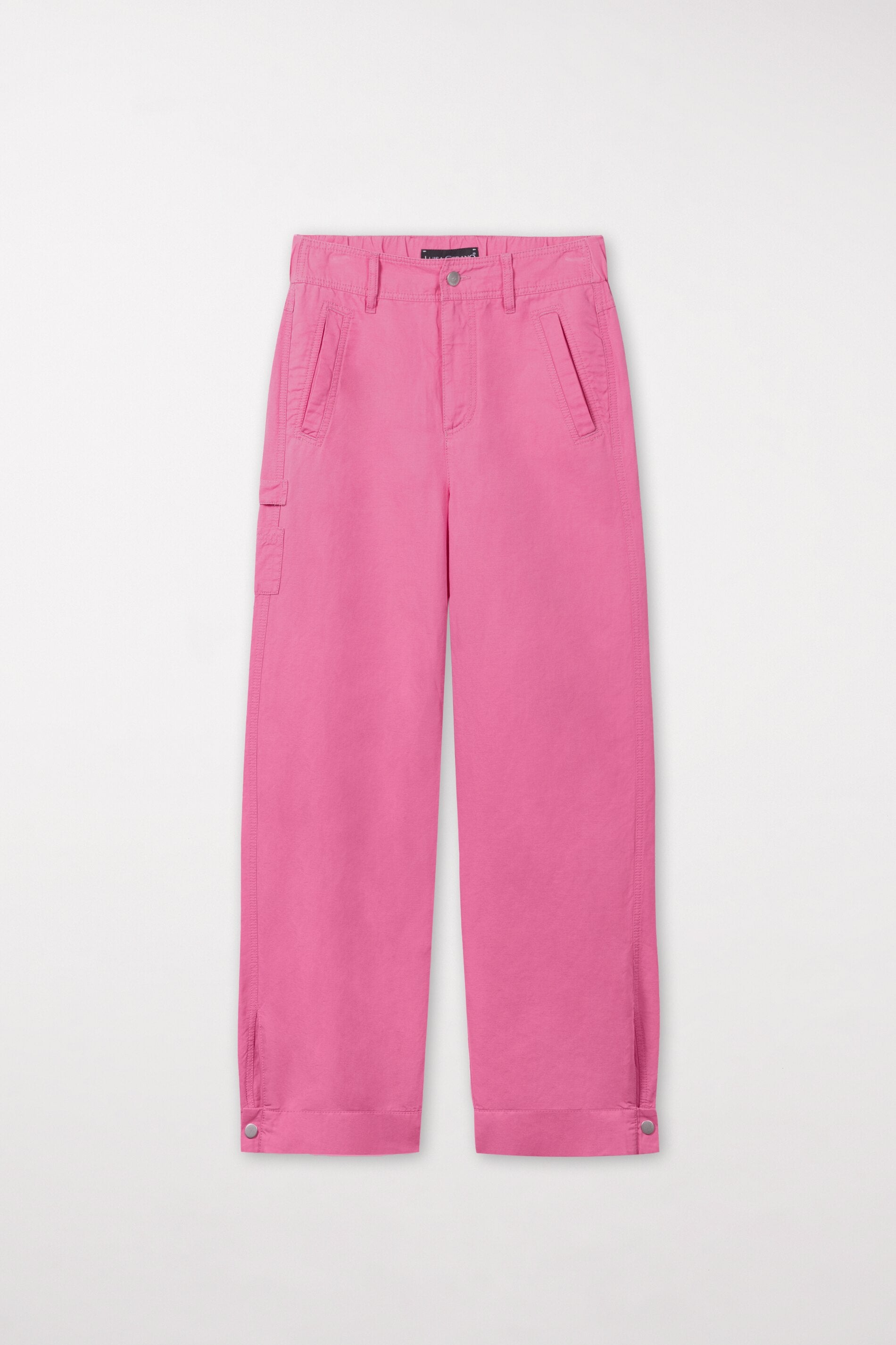 Cargo-Pants aus Leinen-Mix - raspberry - Standard | Artikel Front