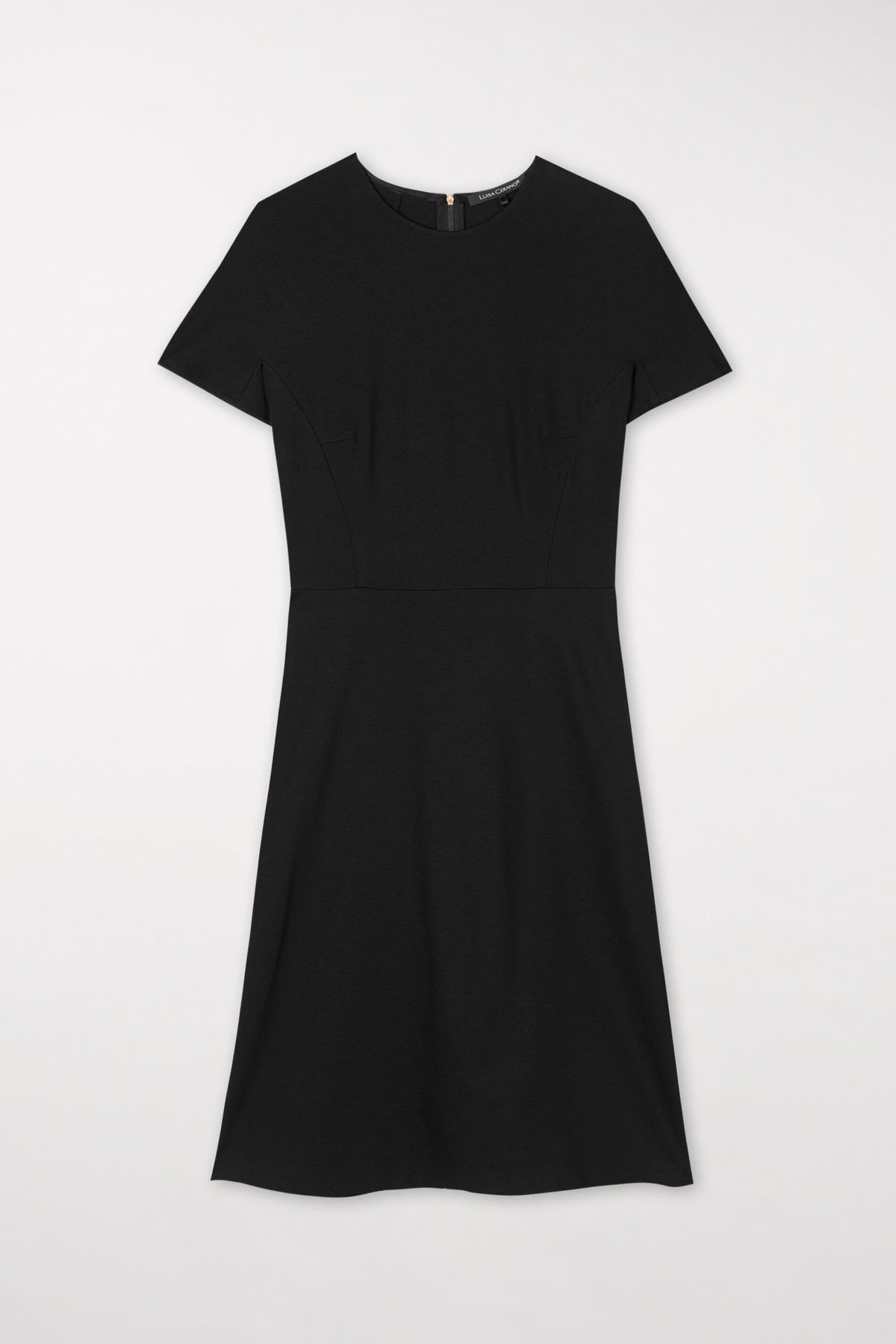 Minikleid aus Punto-Milano - black - Standard | Artikel Front