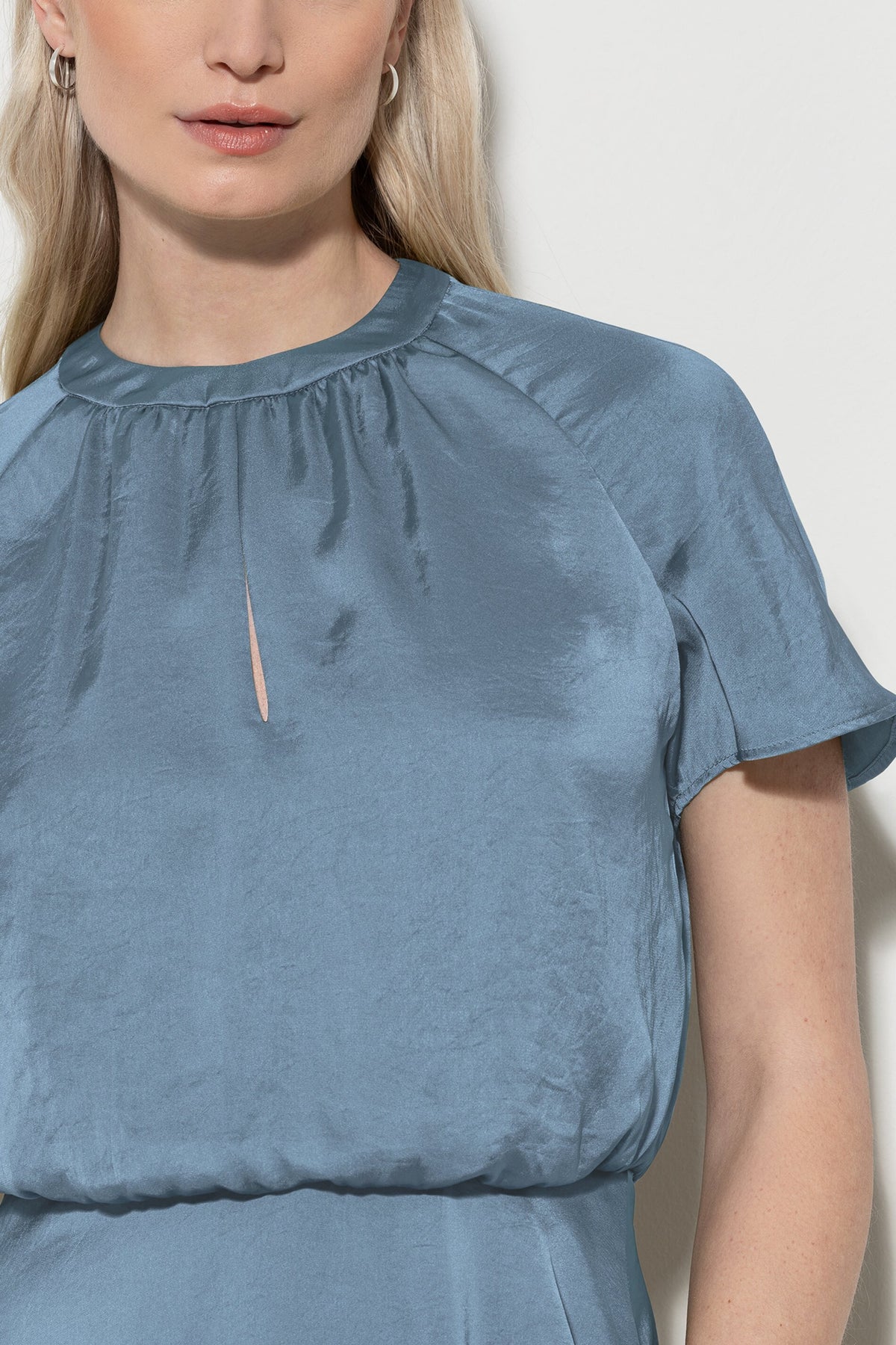 Fit&Flare-Kleid - smoky blue - Standard | Model Detail