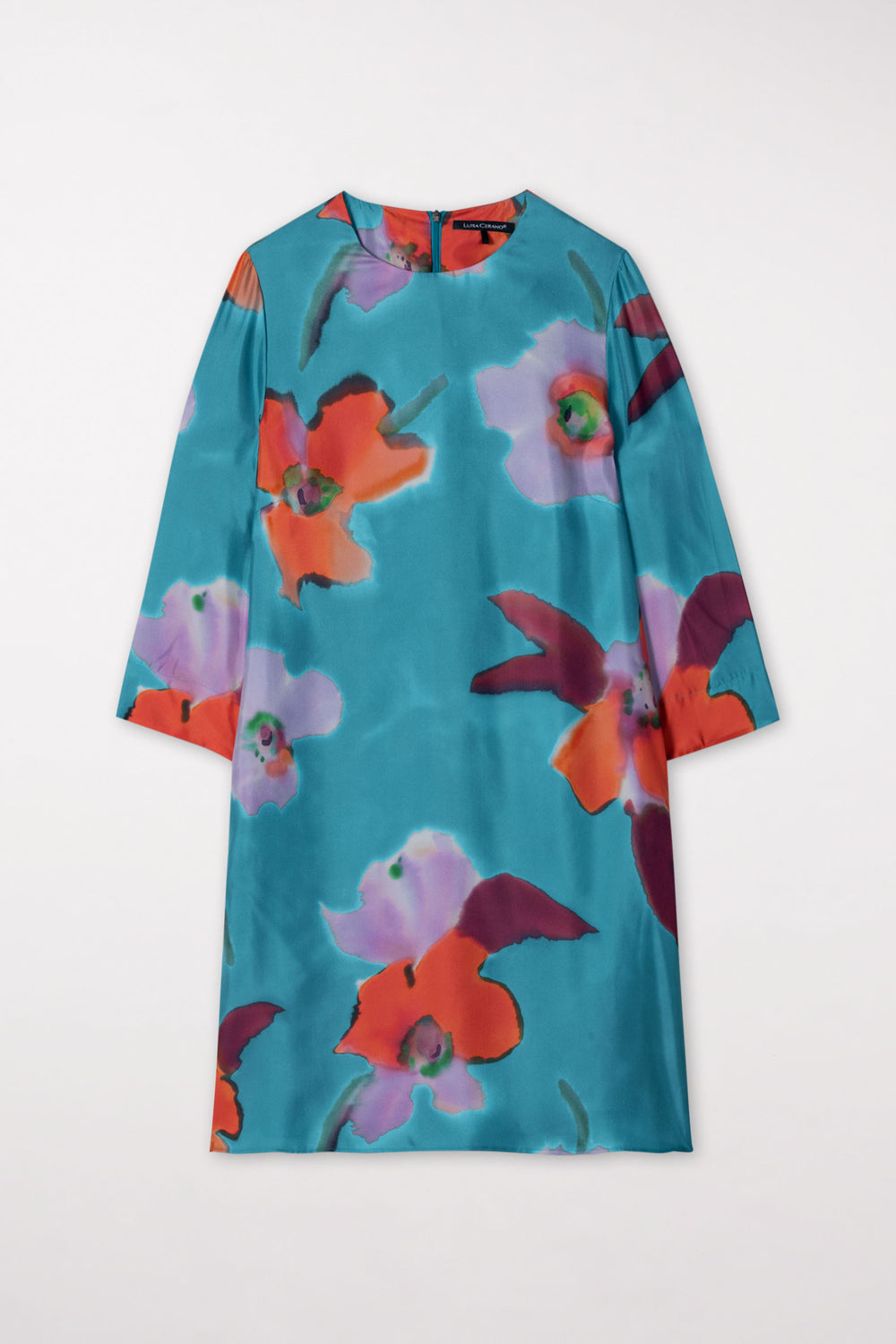 Minikleid mit Hibiskus-Print - multi - Standard