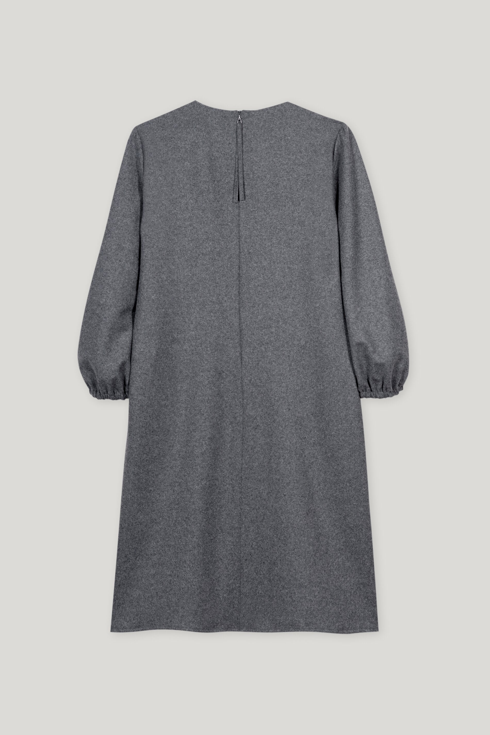 Flanell-Kleid - dark grey melange - Standard | Artikel Rück