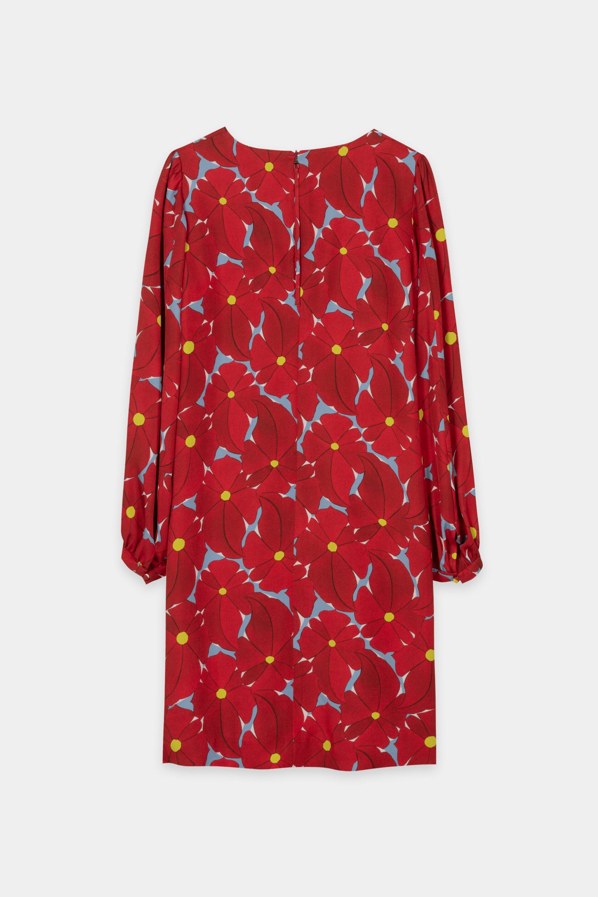 Mini-Kleid mit Flower-Print - multi - Standard | Artikel Rück