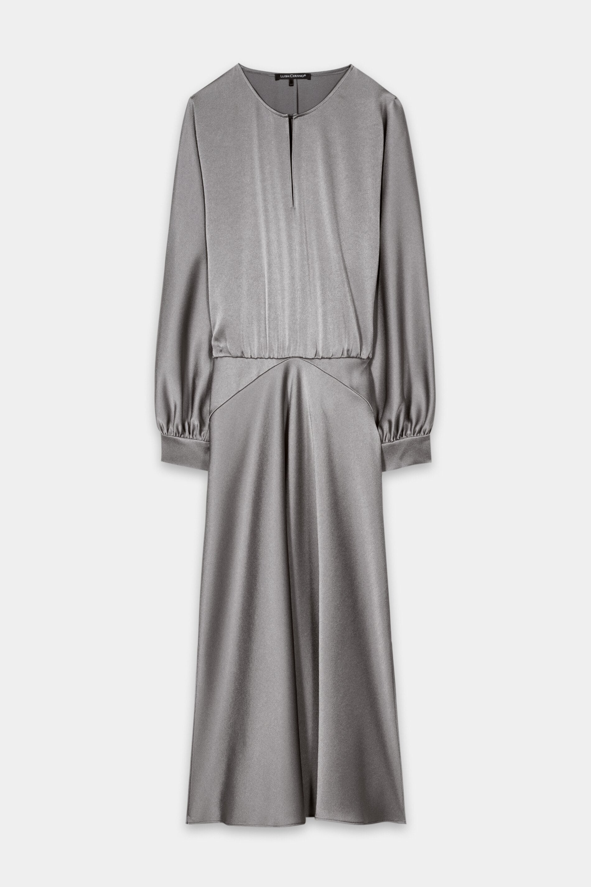 Midikleid mit Kimono-Ärmel - platin - Standard | Artikel Front