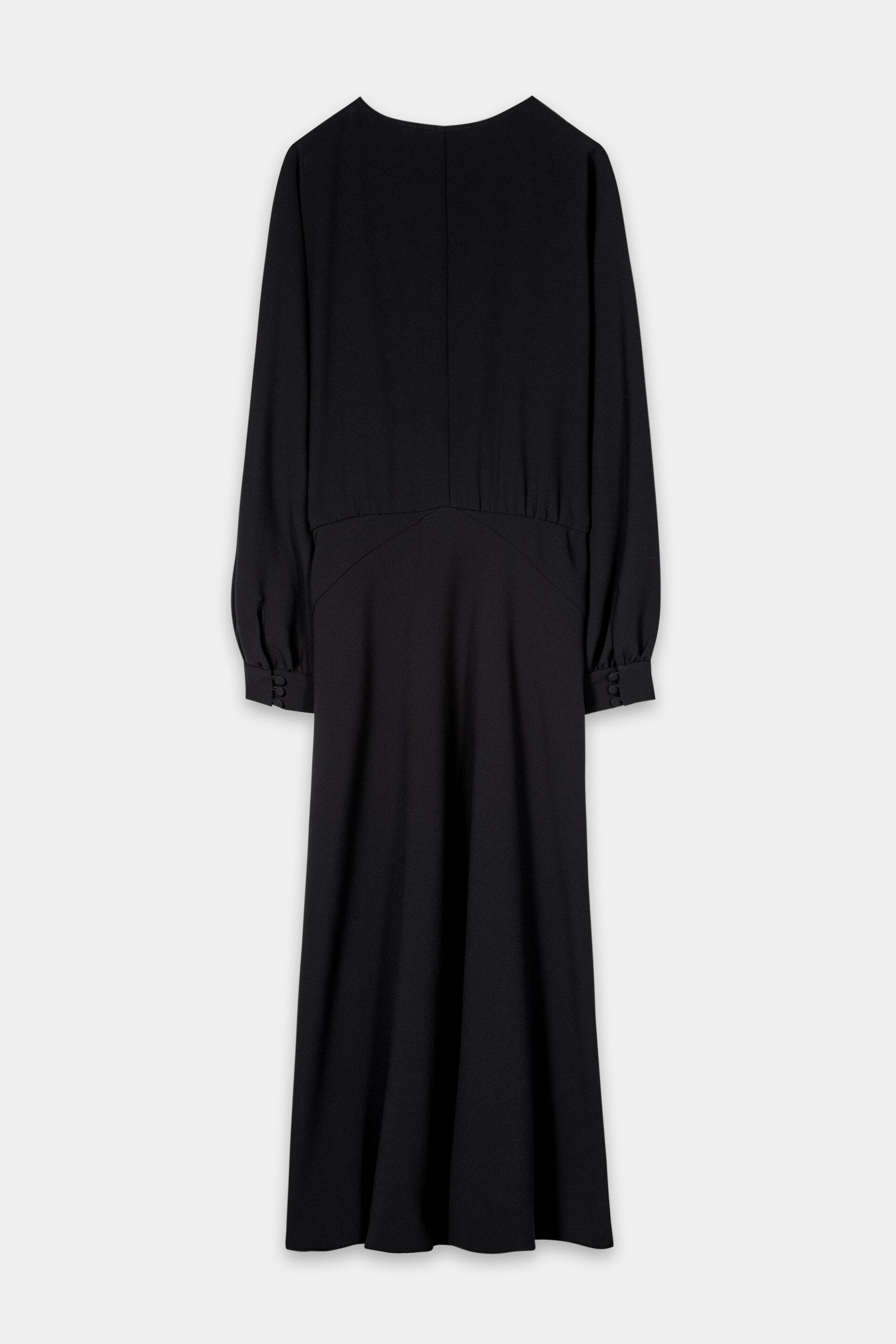 Midikleid mit Kimono-Ärmel - black - Standard | Artikel Rück