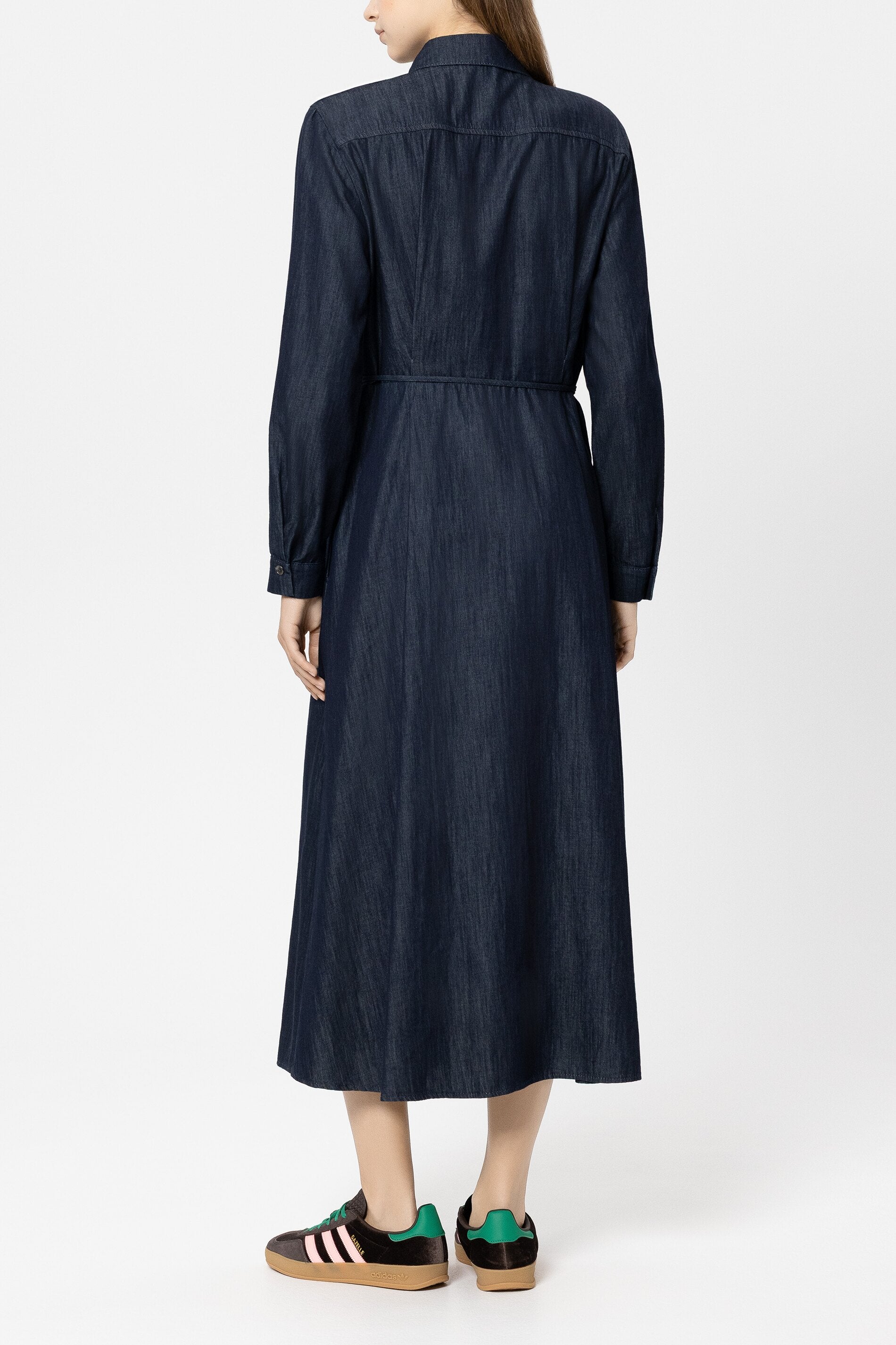 Denim-Maxi-Kleid - denim blue - Standard | Model Rück