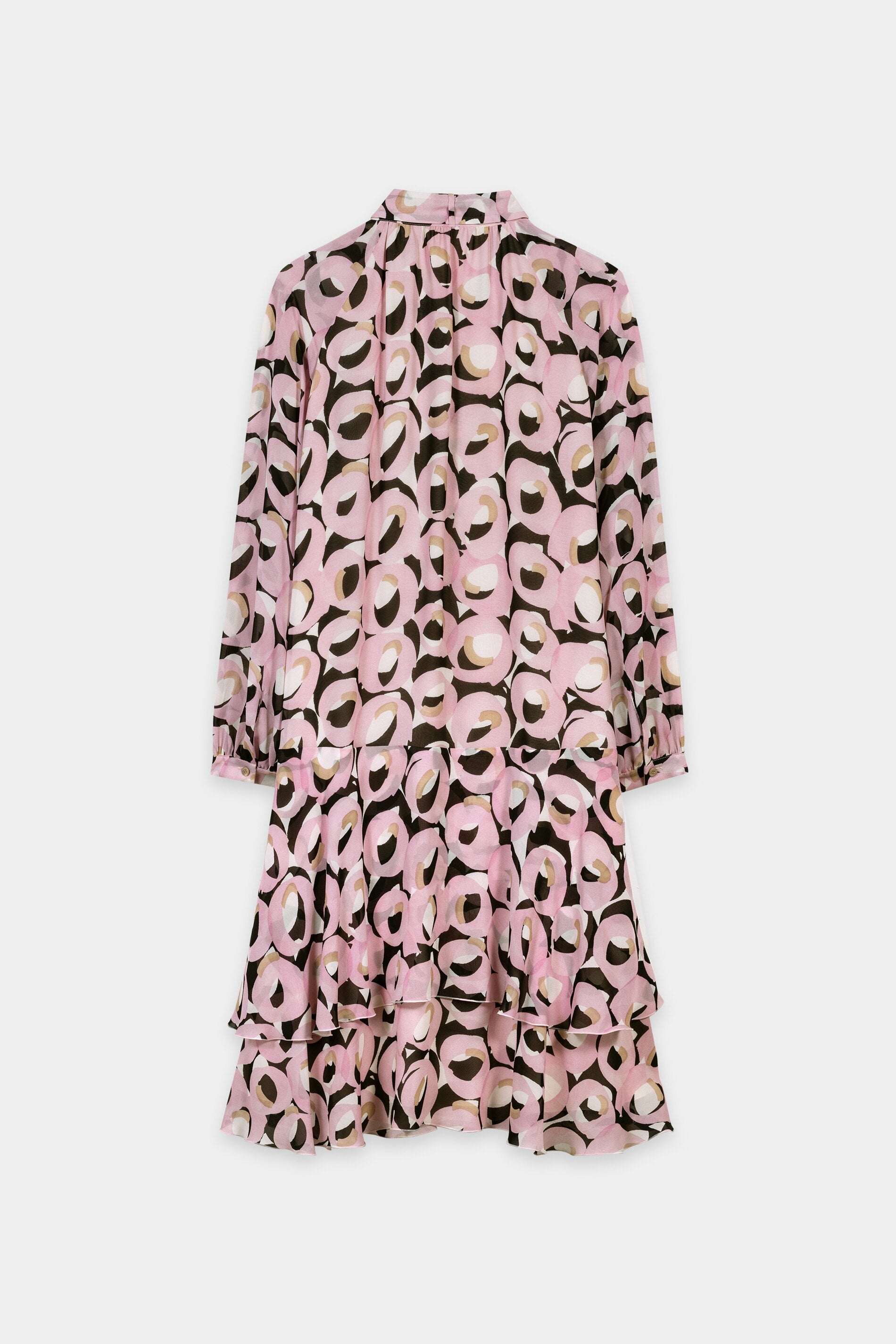 Boho-Kleid mit Retro-Print - creamy blush / black - Standard | Artikel Rück