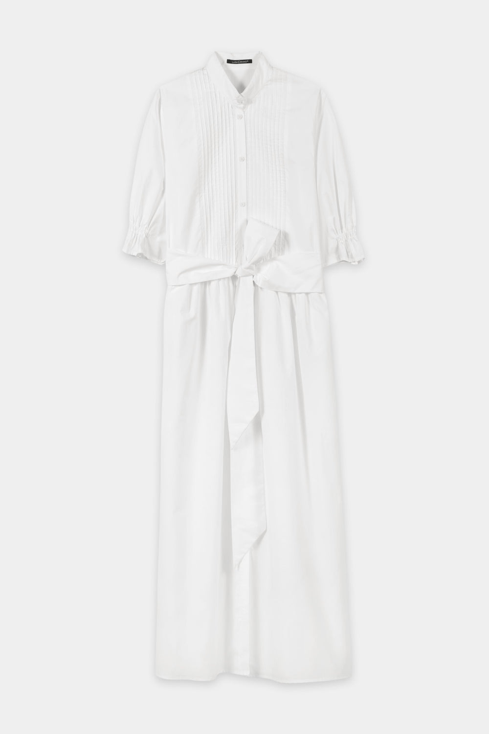 Baumwoll-Hemdblusenkleid - white - Standard