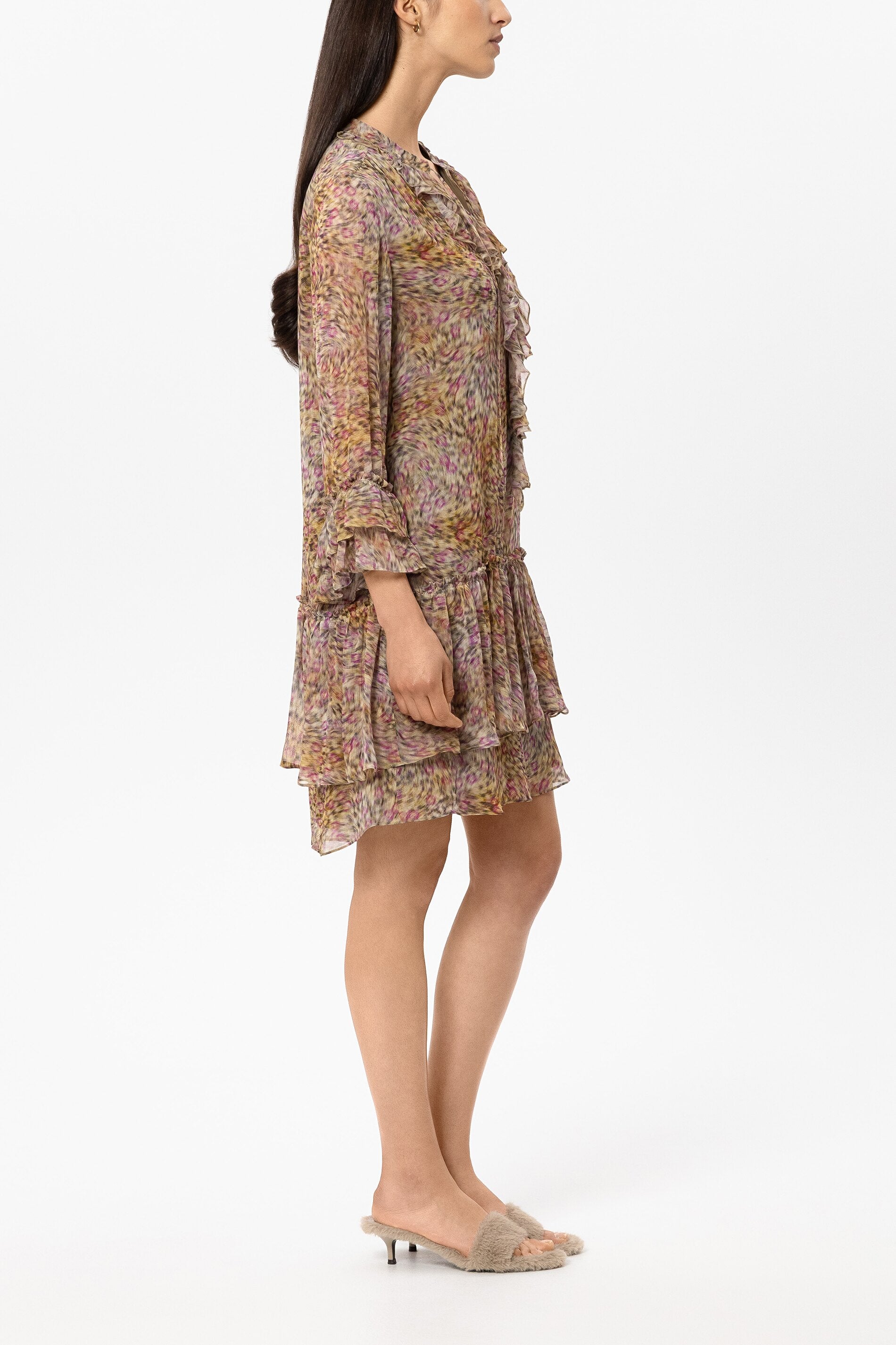 Boho-Kleid mit Animal-Print - multi - Standard | Model Seite