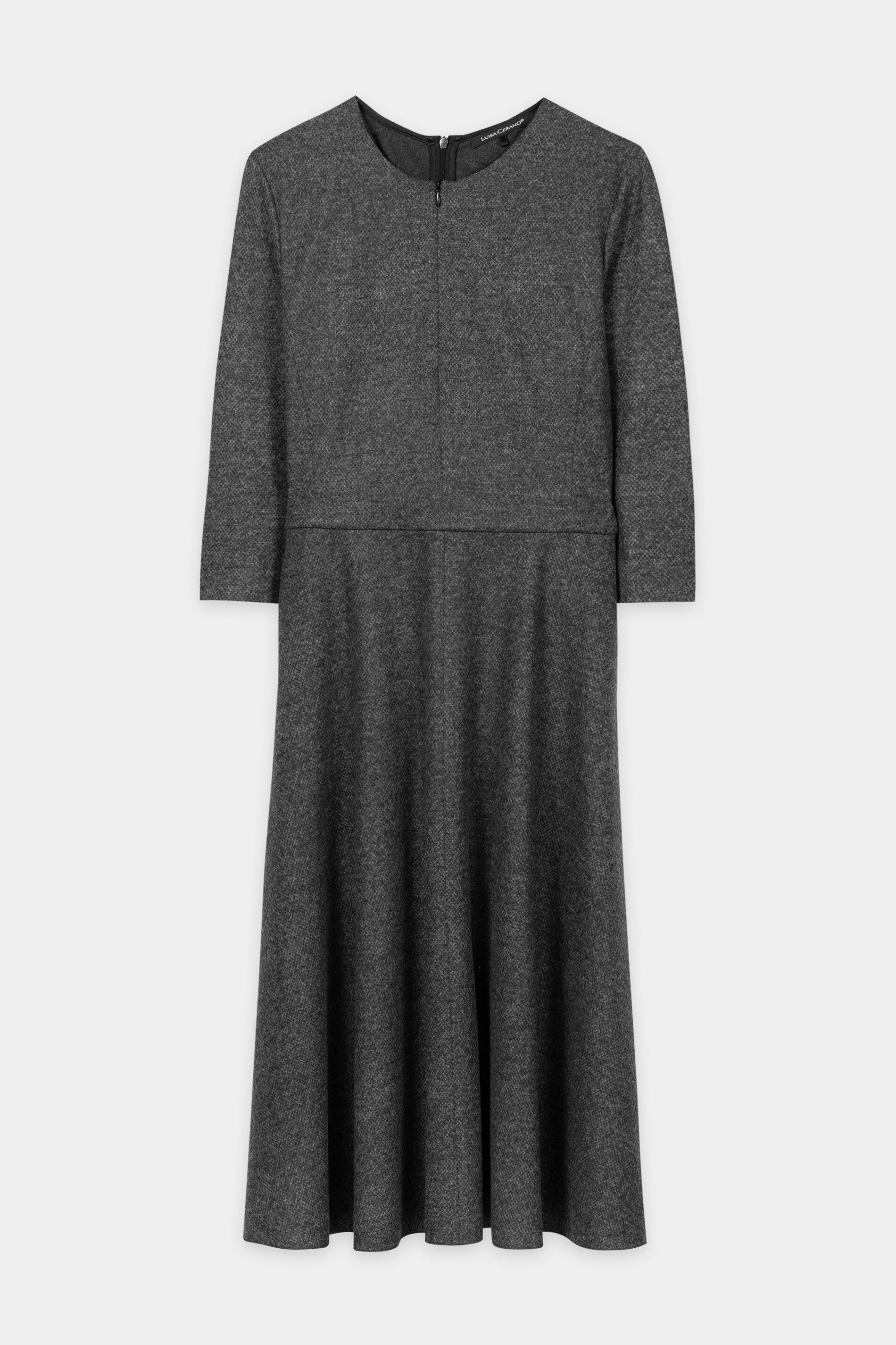 Midikleid aus Punto-Milano - anthracite - Standard | Artikel Front