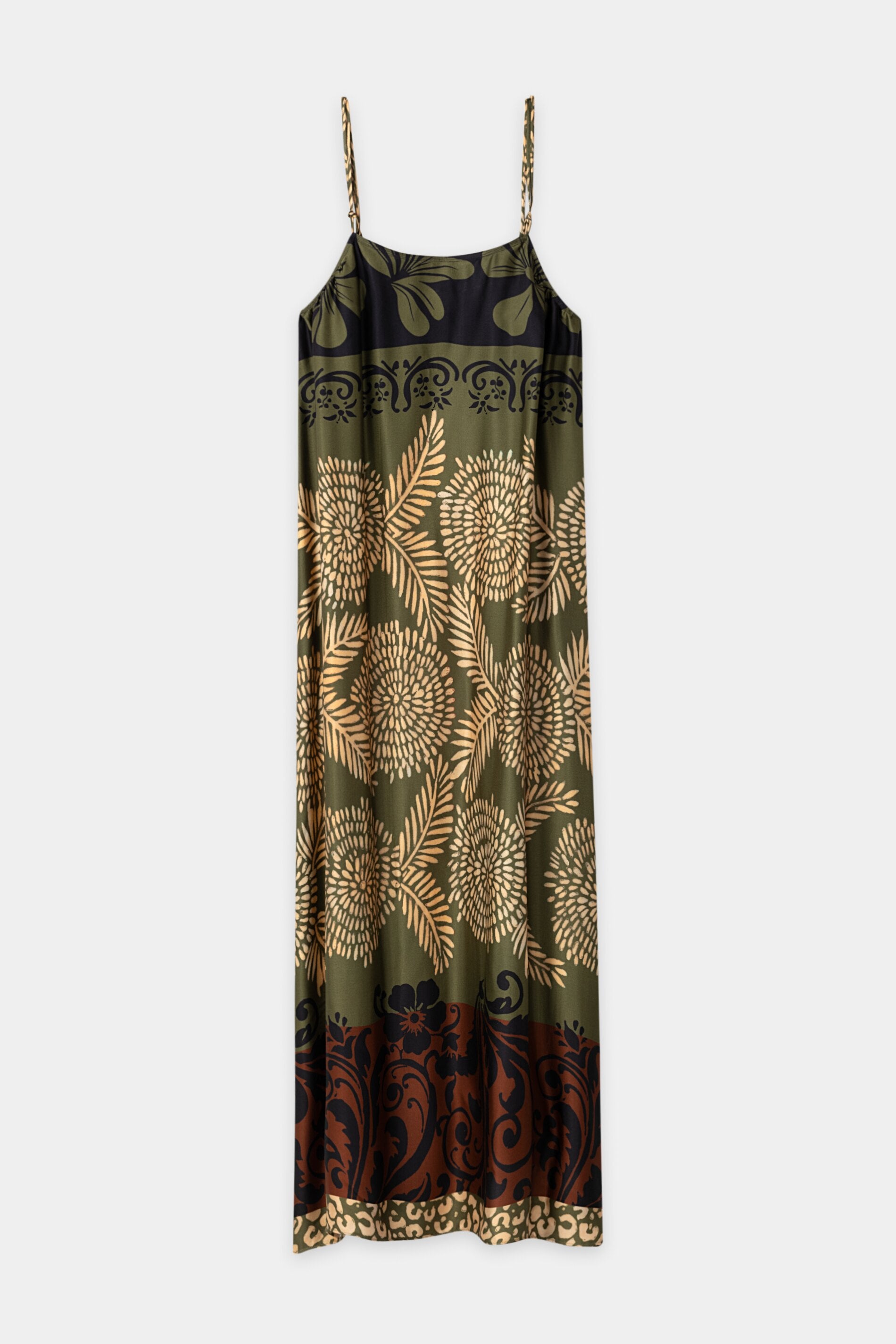 Trägerkleid mit Leaf-Print - multi - Standard | Artikel Rück