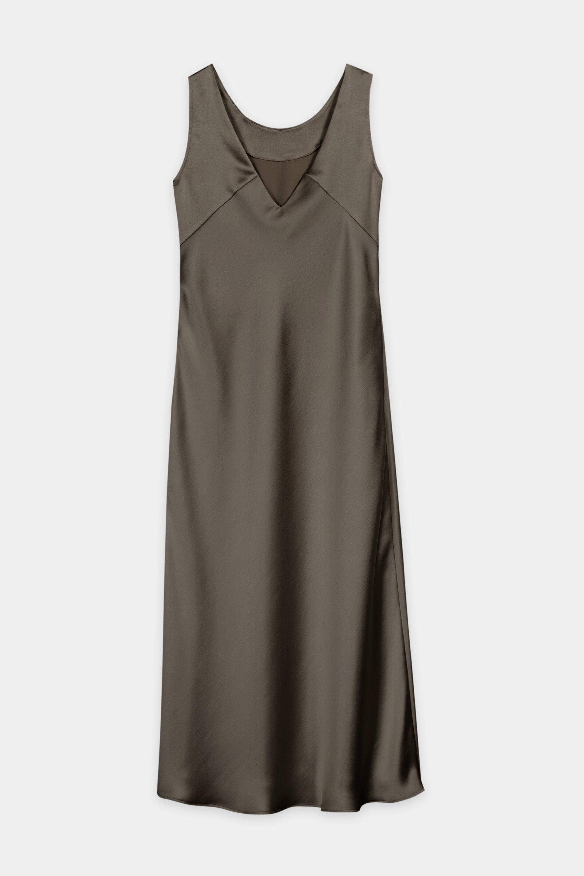 Satin-Shiftdress - muskat - Standard | Artikel Rück