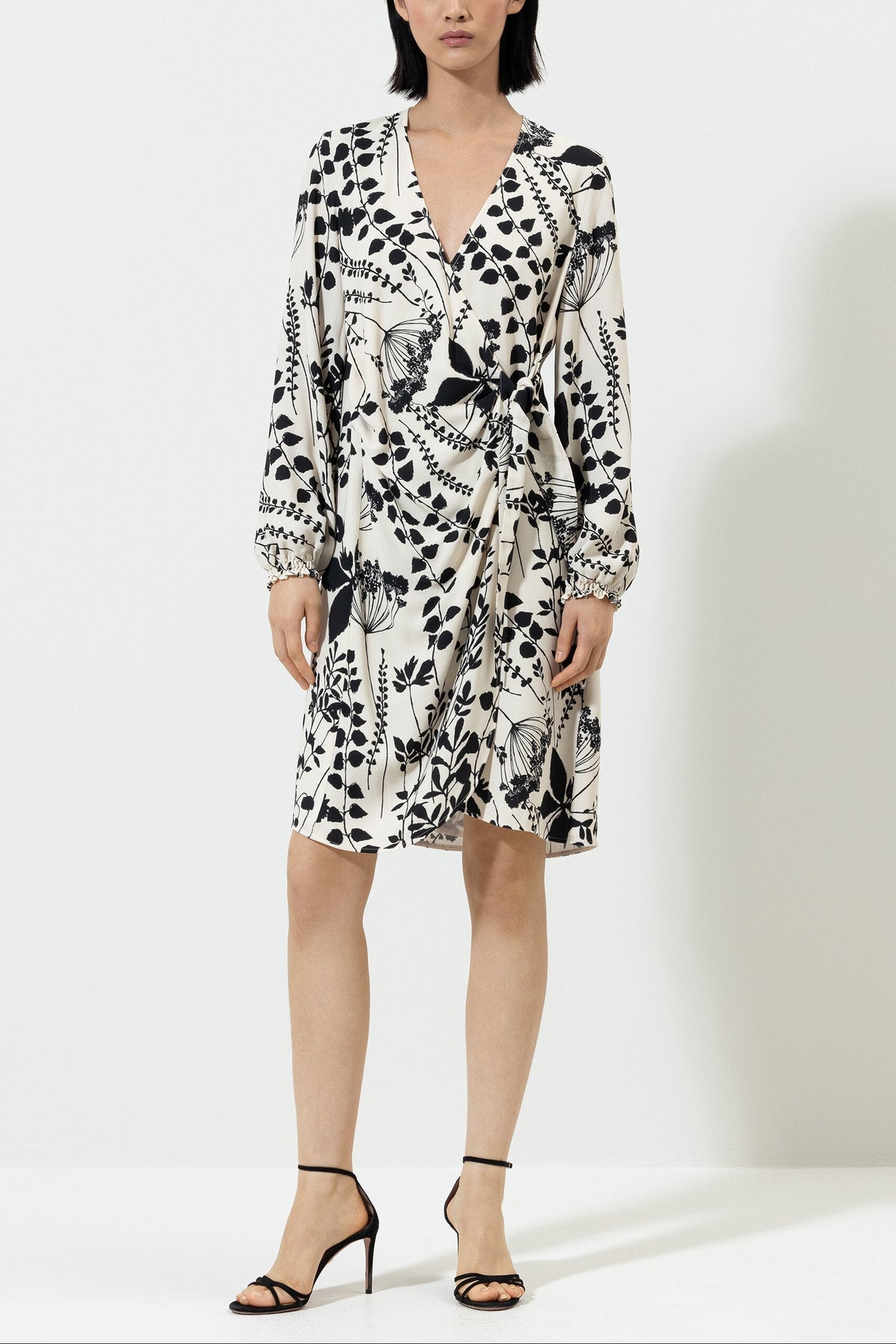Minikleid mit Herbarium-Print - multi - Standard | Model Front