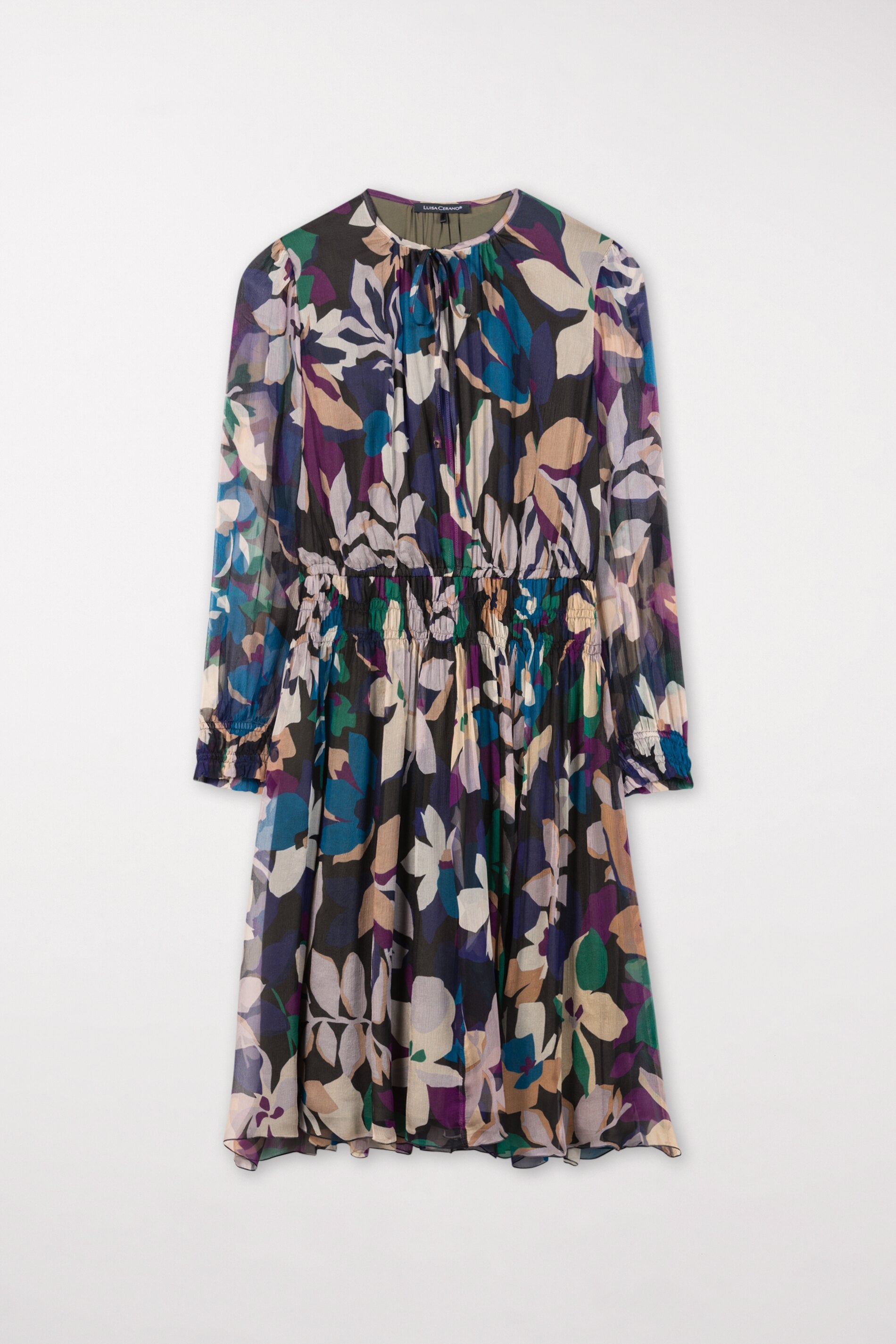 Seidenkleid mit Flower-Print - the winter flower print - Standard | Artikel Front