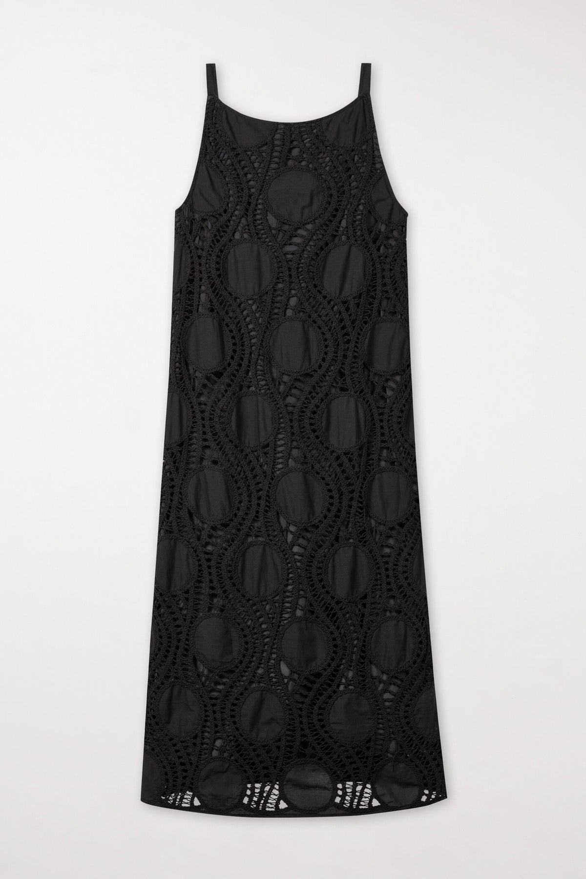 Slipdress in Crochet-Optik - deep black - Standard | Artikel Front
