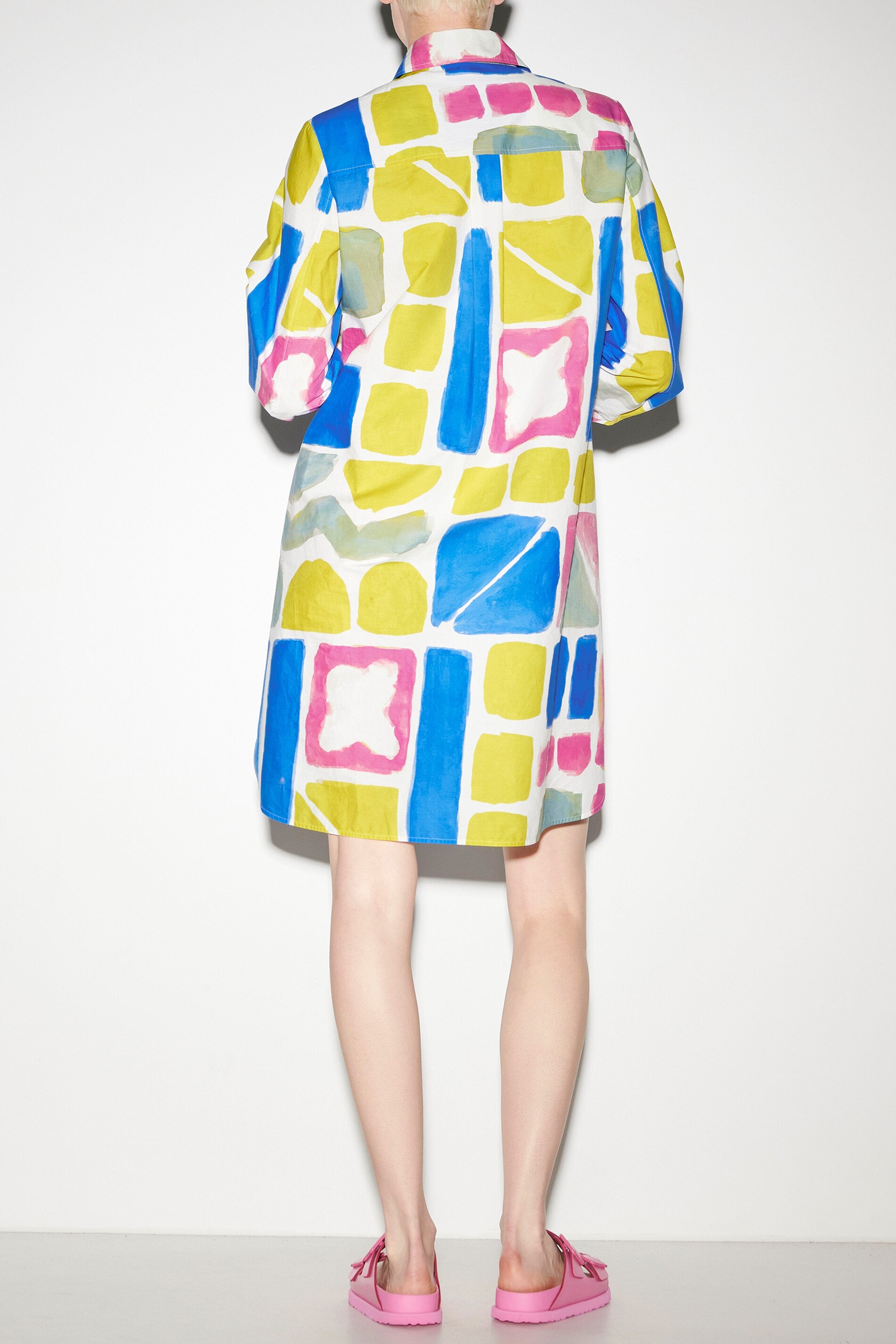 Hemdkleid mit Ethnic-Print - multi - Standard | Model Rück