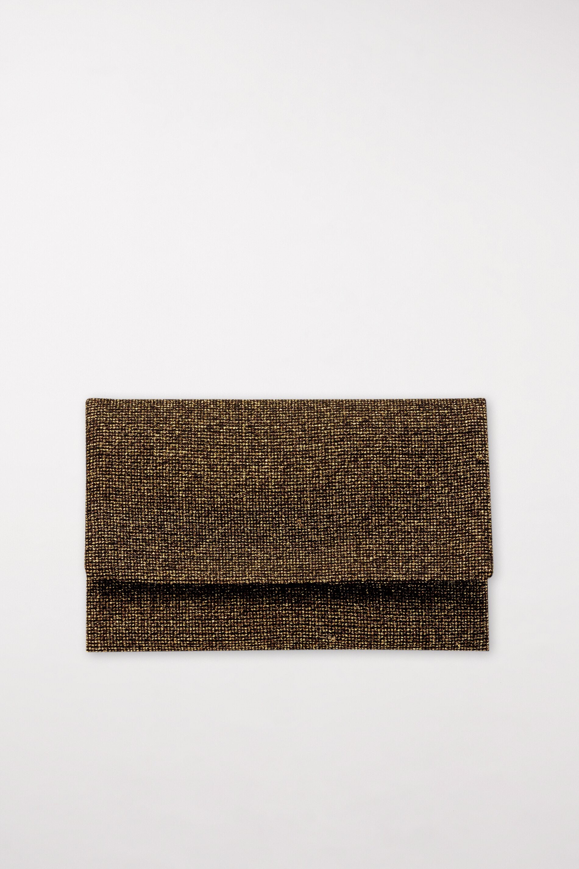 Clutch mit Metallic-Effekt - gold metallic - Standard | Artikel Front