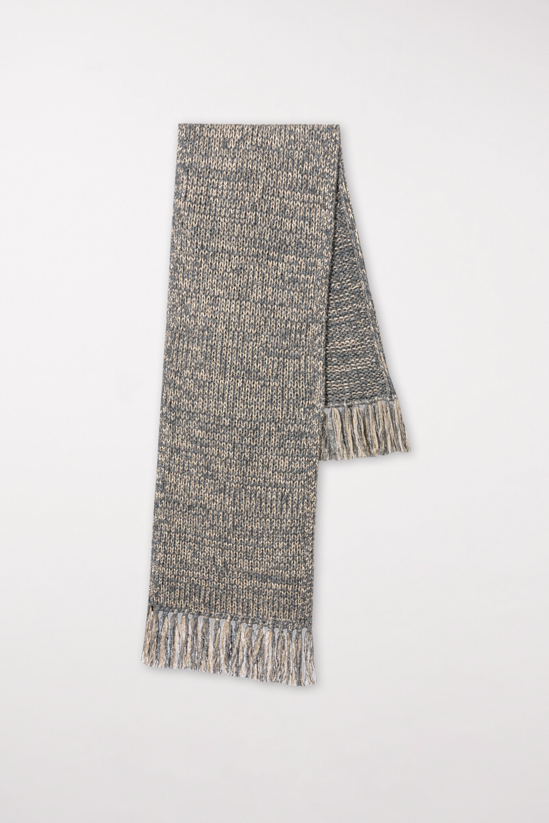 Bouclé-Strickschal - heather grey - Standard | Artikel Front