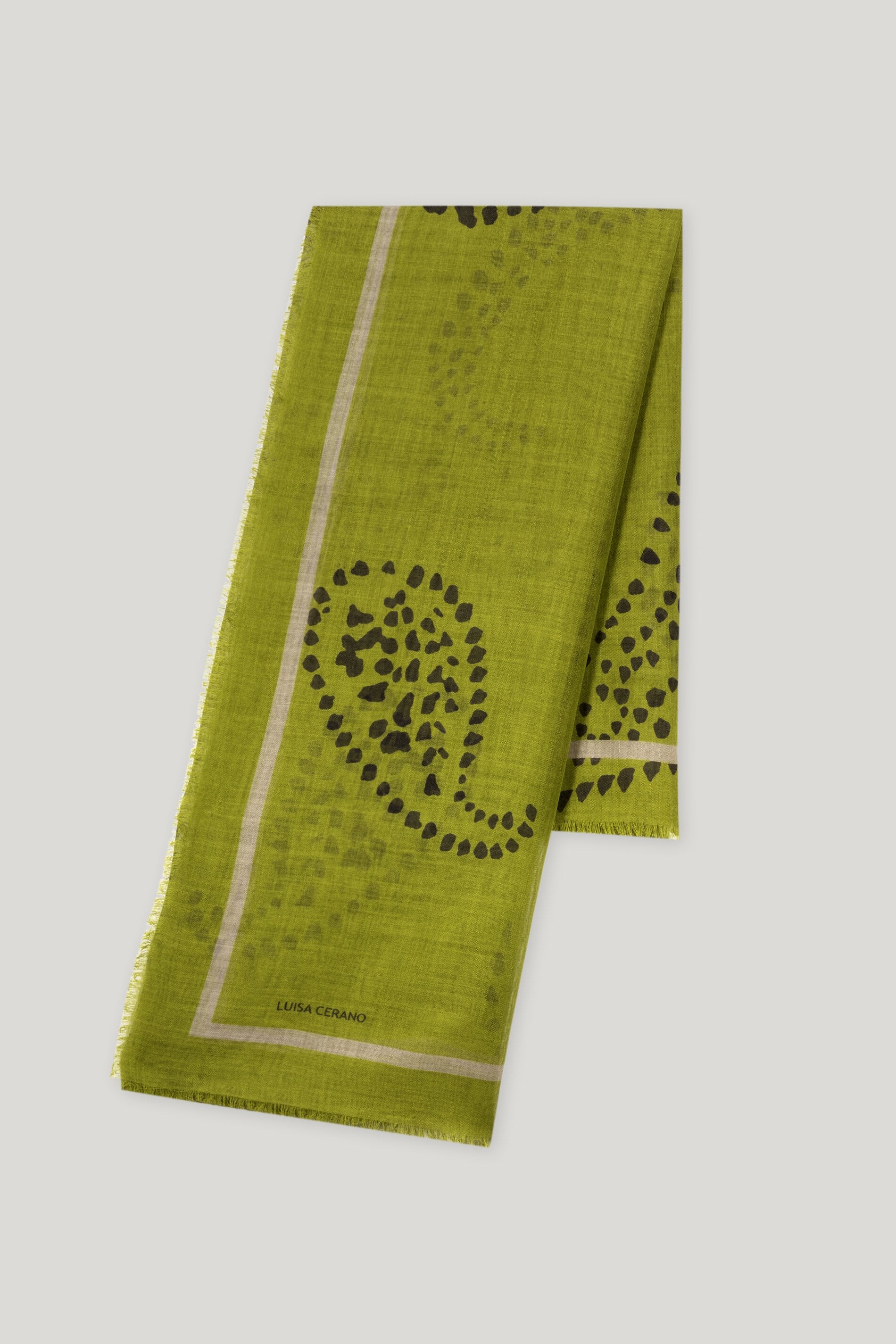 Tuch aus Seiden-Mix - acid green - Standard | Artikel Front