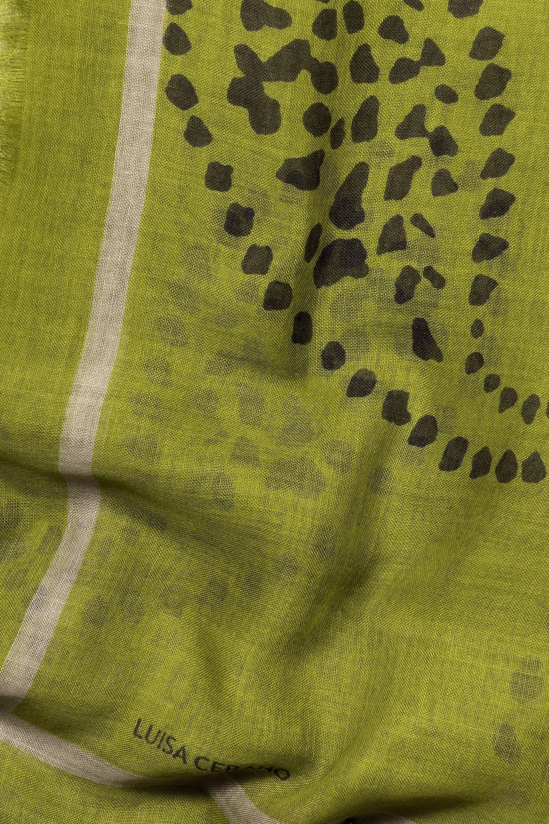 Tuch aus Seiden-Mix - acid green - Standard | Artikel Rück