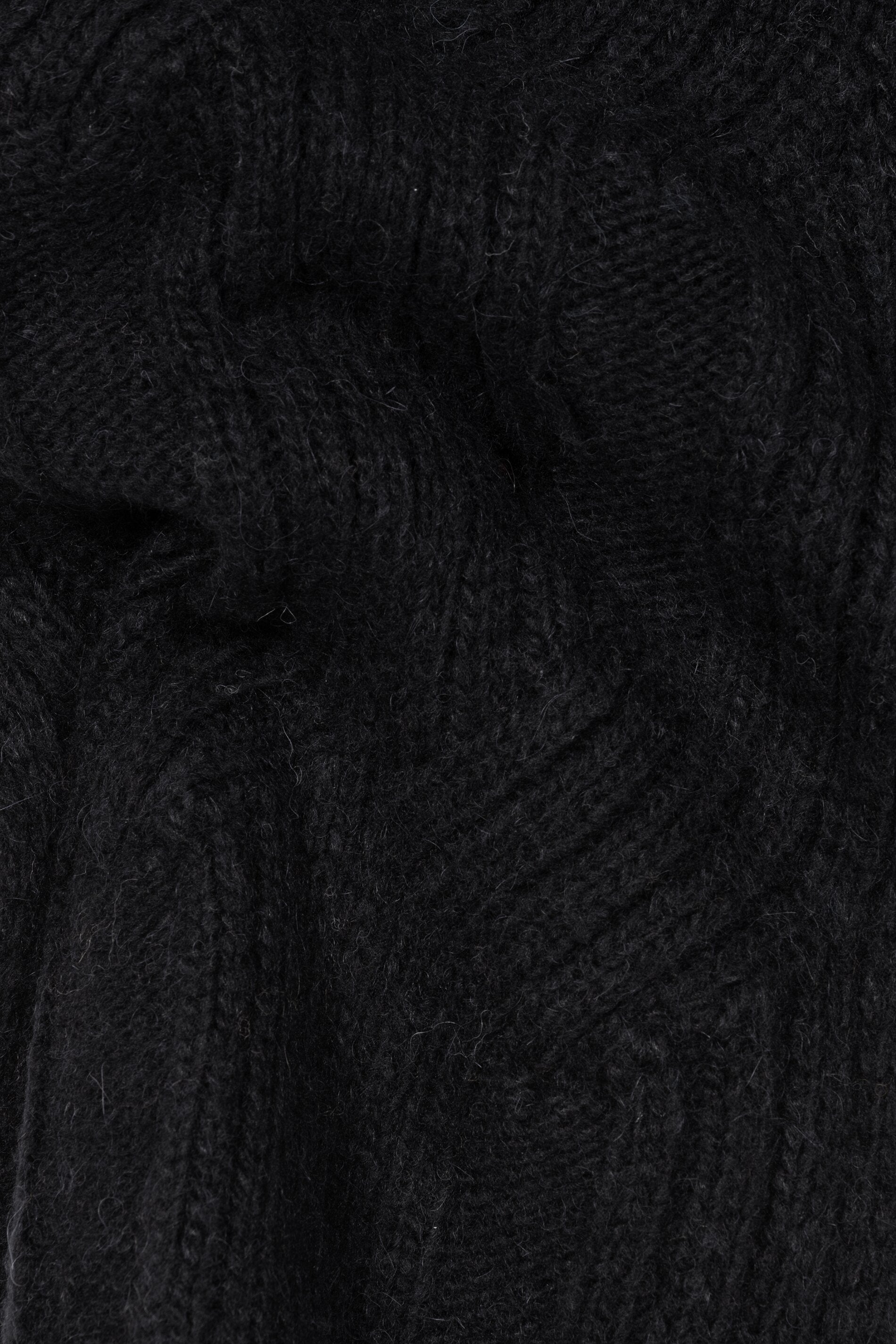 Schal mit Cable-Knit - deep black - Standard | Artikel Rück