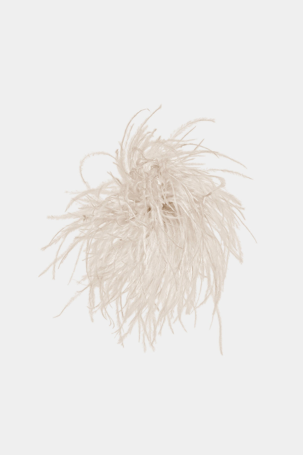 Feather brooch - cream - Standard