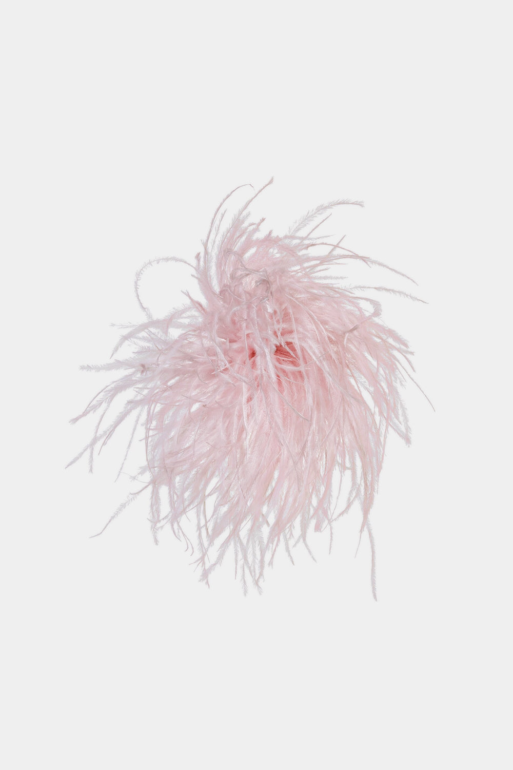 Feather brooch - creamy blush - Standard