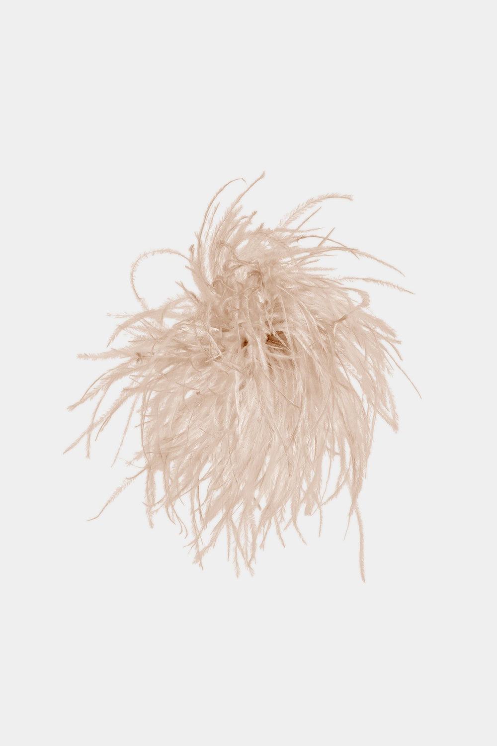 Feather brooch - soft camel - Standard