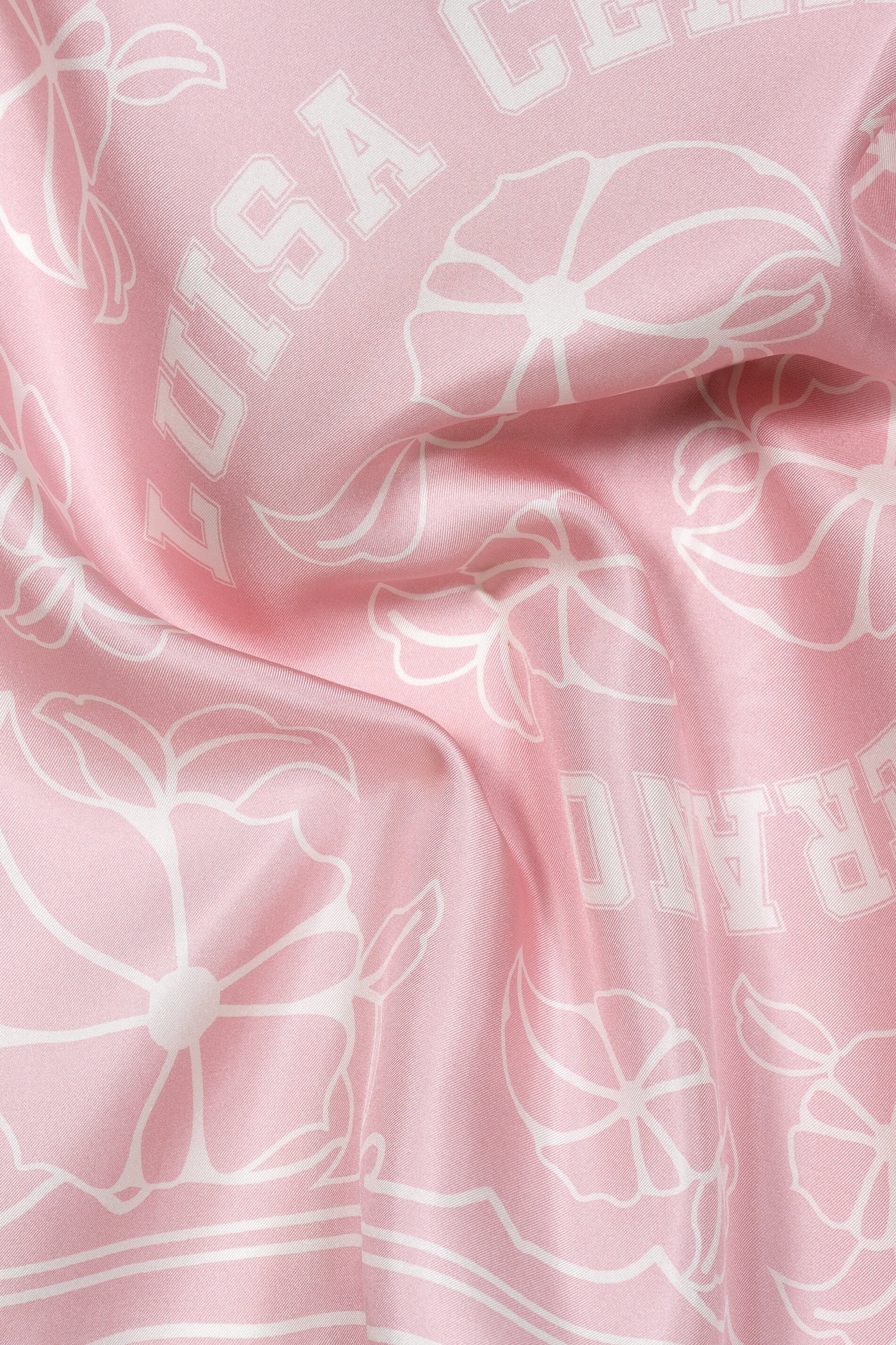 Seidentuch mit Flower-Print - creamy blush / cream - Standard | Artikel Rück