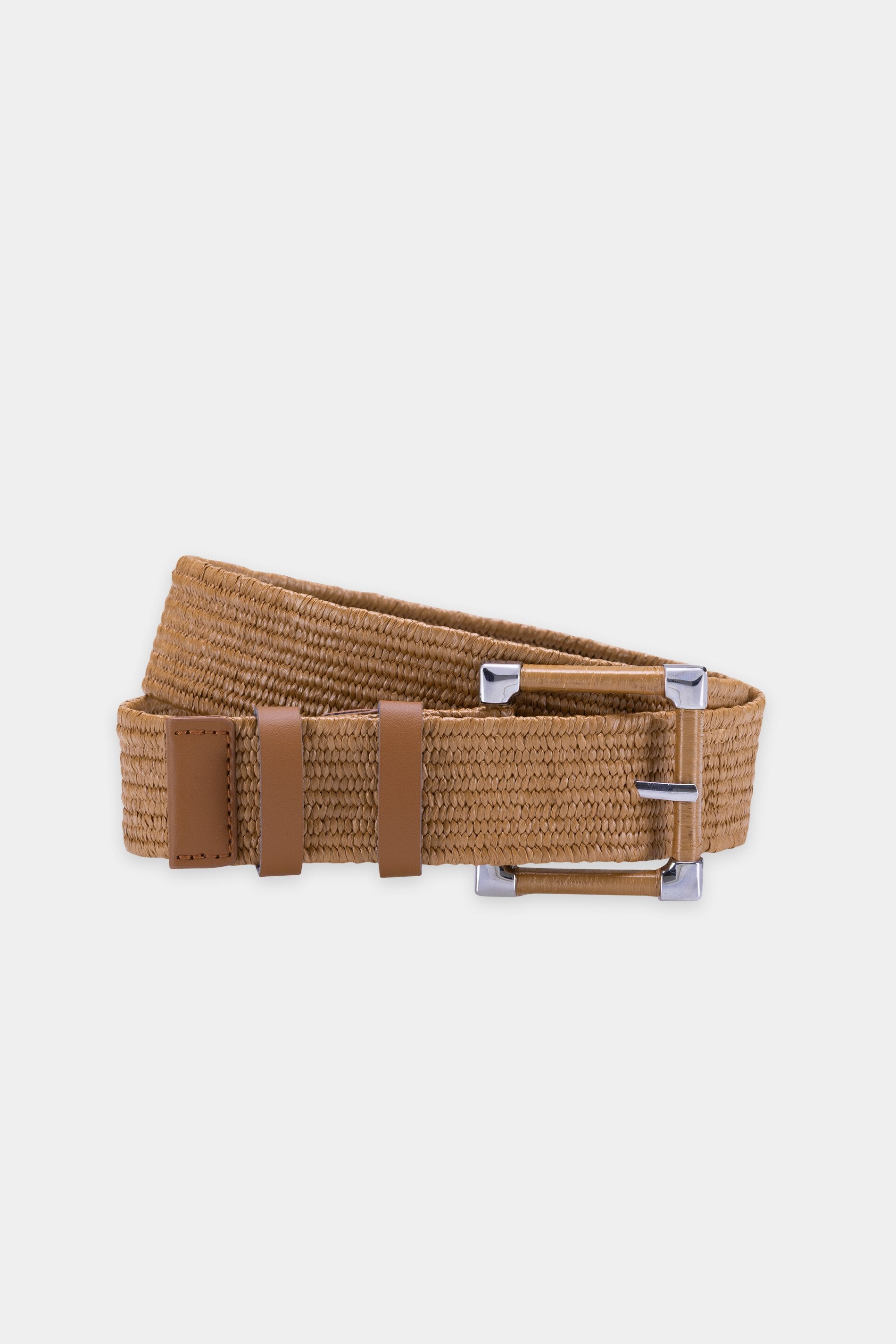 Bast belt - dark terracotta - Standard