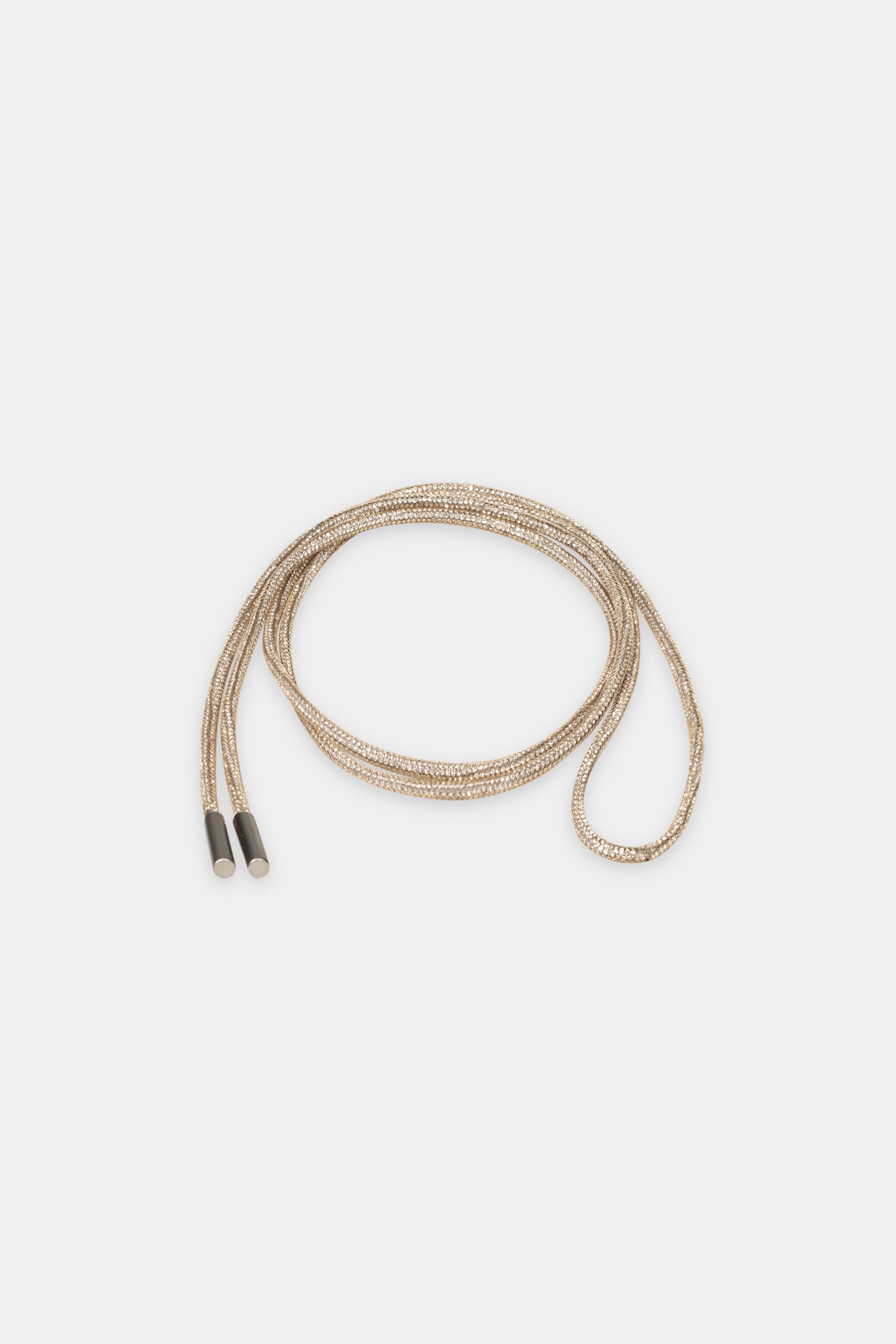 Langer Glitzer-Gürtel - beige - Standard | Artikel Front