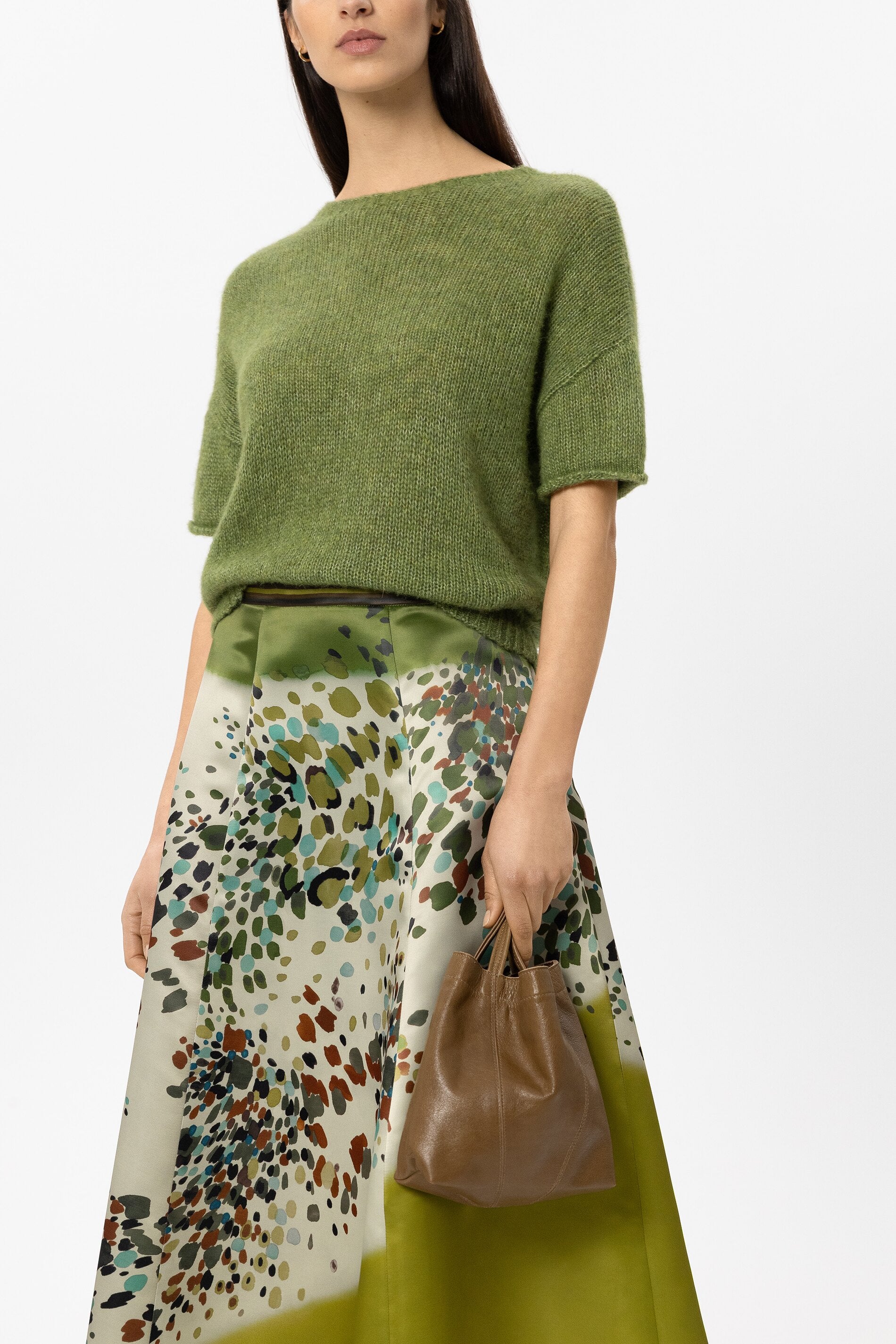 Lammnappa-Tasche - olio - Standard | Model Front
