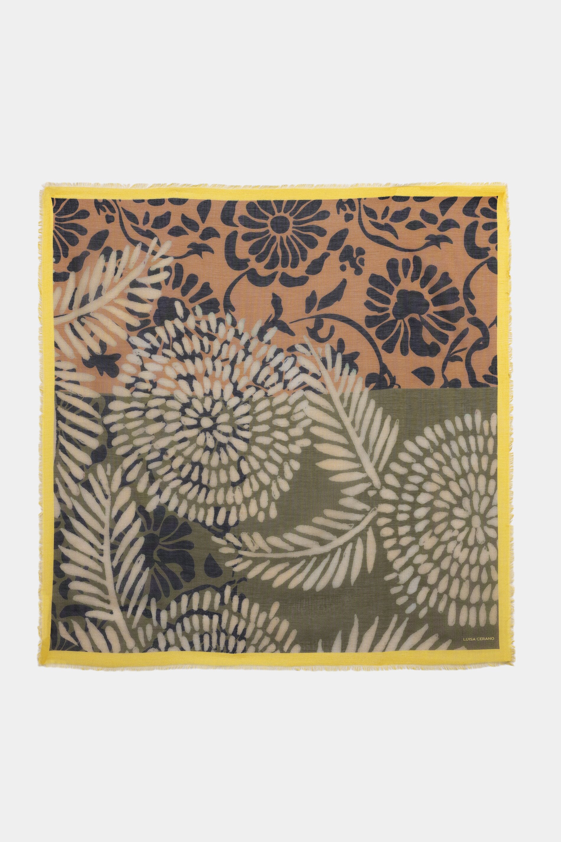 Tuch mit Leaf-Print - multi - Standard | Artikel Front
