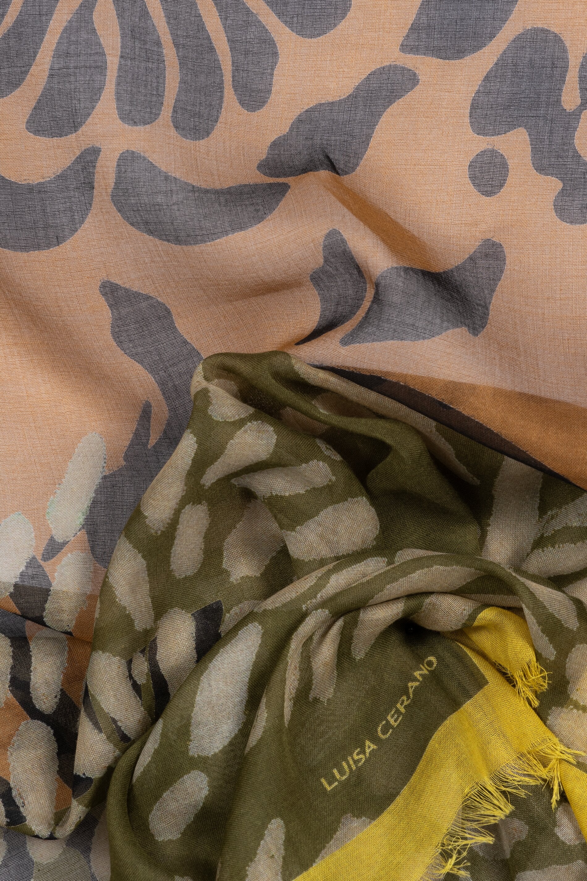 Tuch mit Leaf-Print - multi - Standard | Artikel Rück