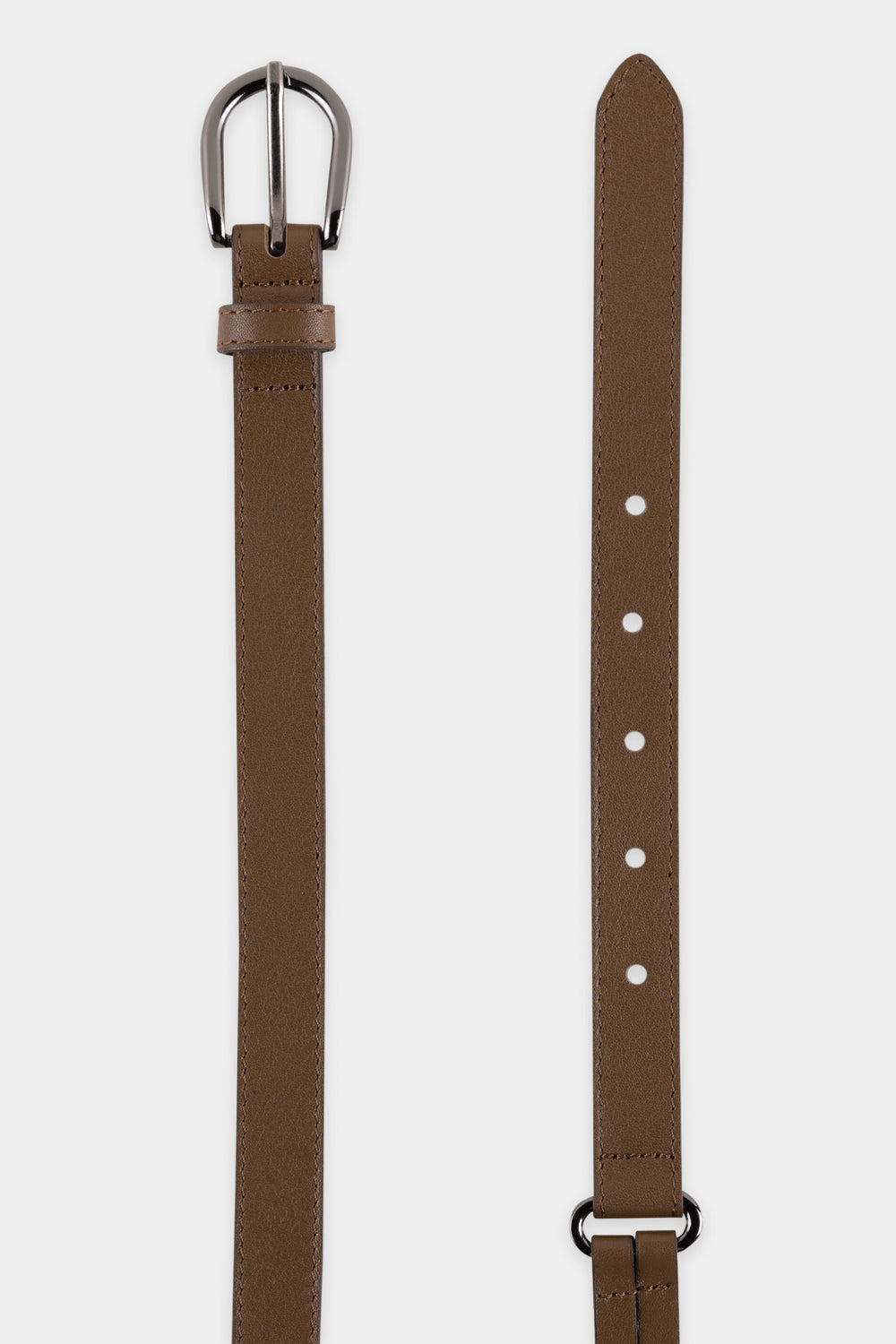 Ledergürtel mit Nieten - caramel - Standard