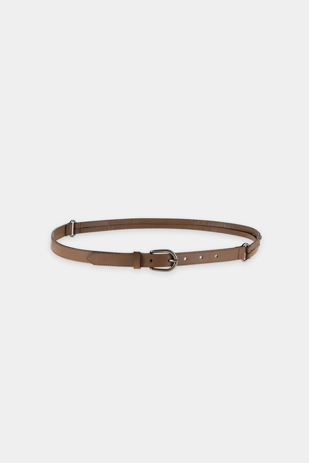 Ledergürtel mit Nieten - caramel - Standard