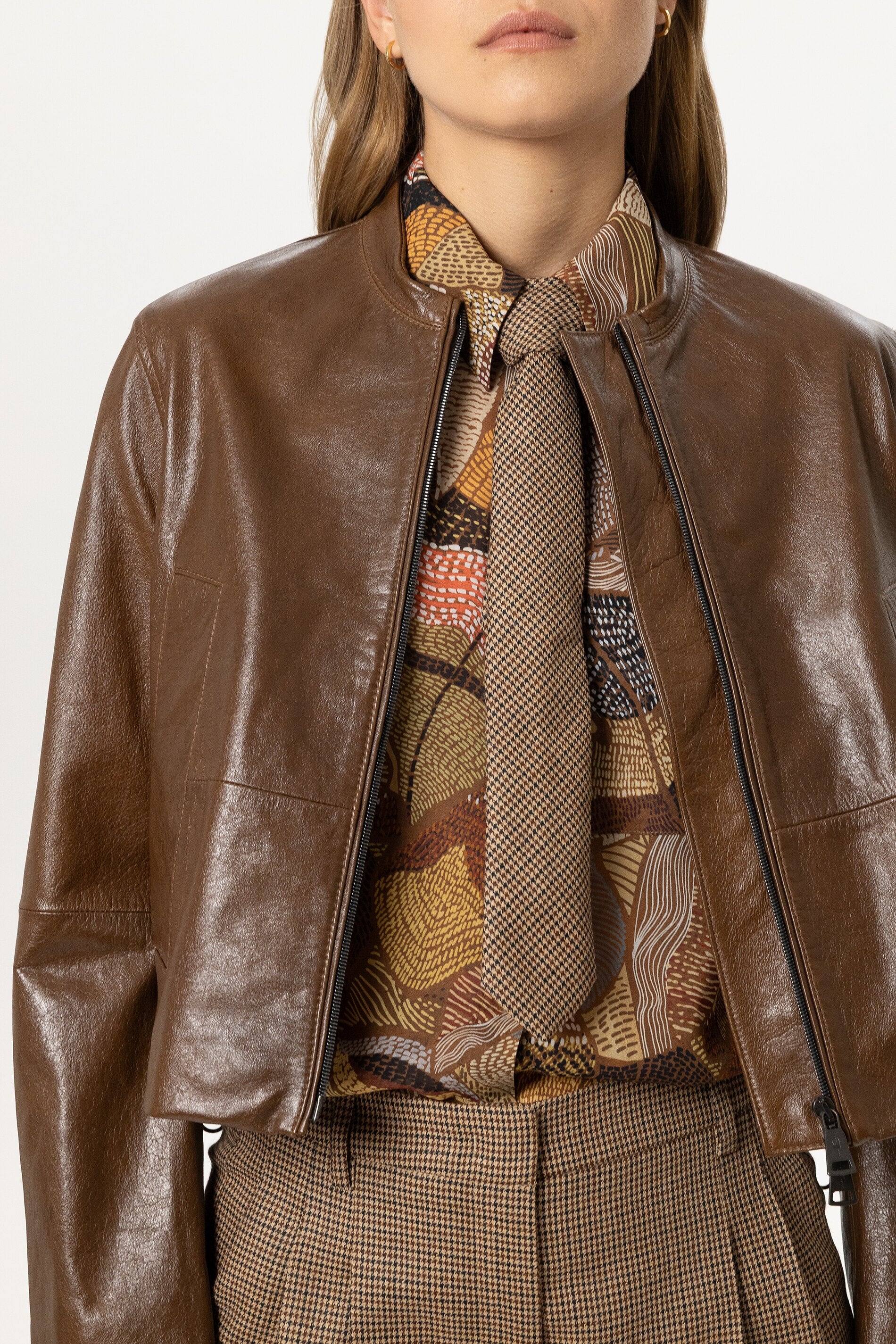 Glencheck-Krawatte - multi - Standard | Model Front