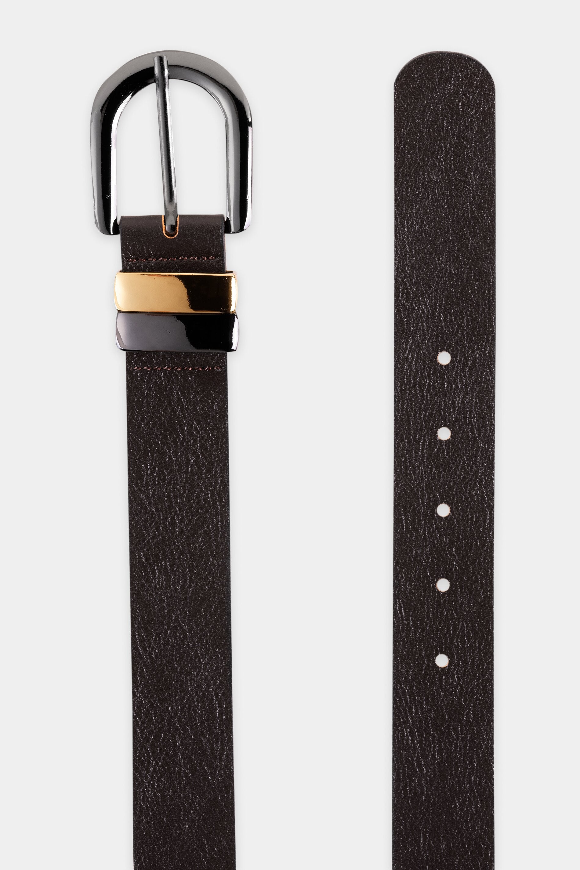 Ledergürtel - truffle - Standard | Model Seite